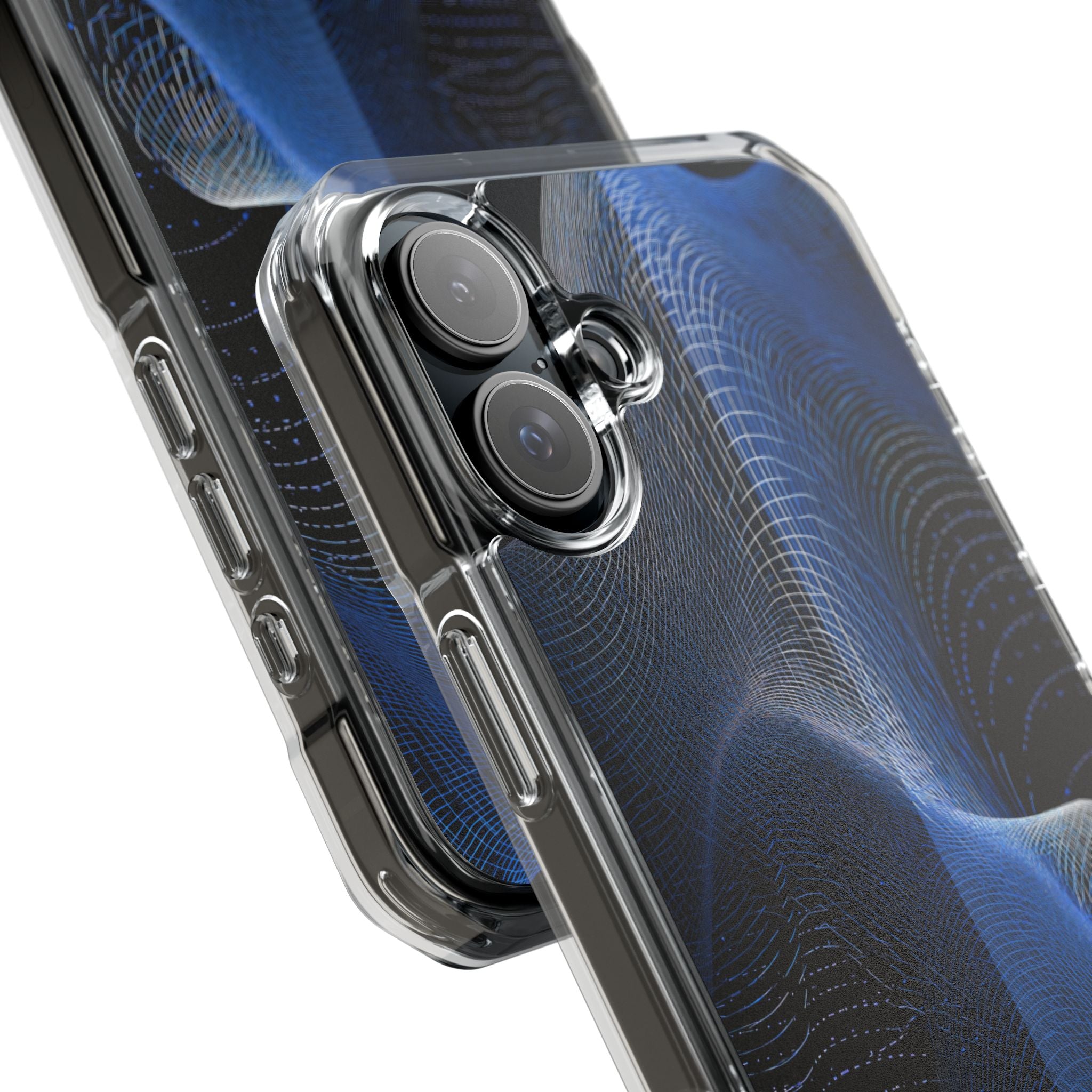 Blue Impact MagSafe Phone Case for iPhone - Electric Blue Flux