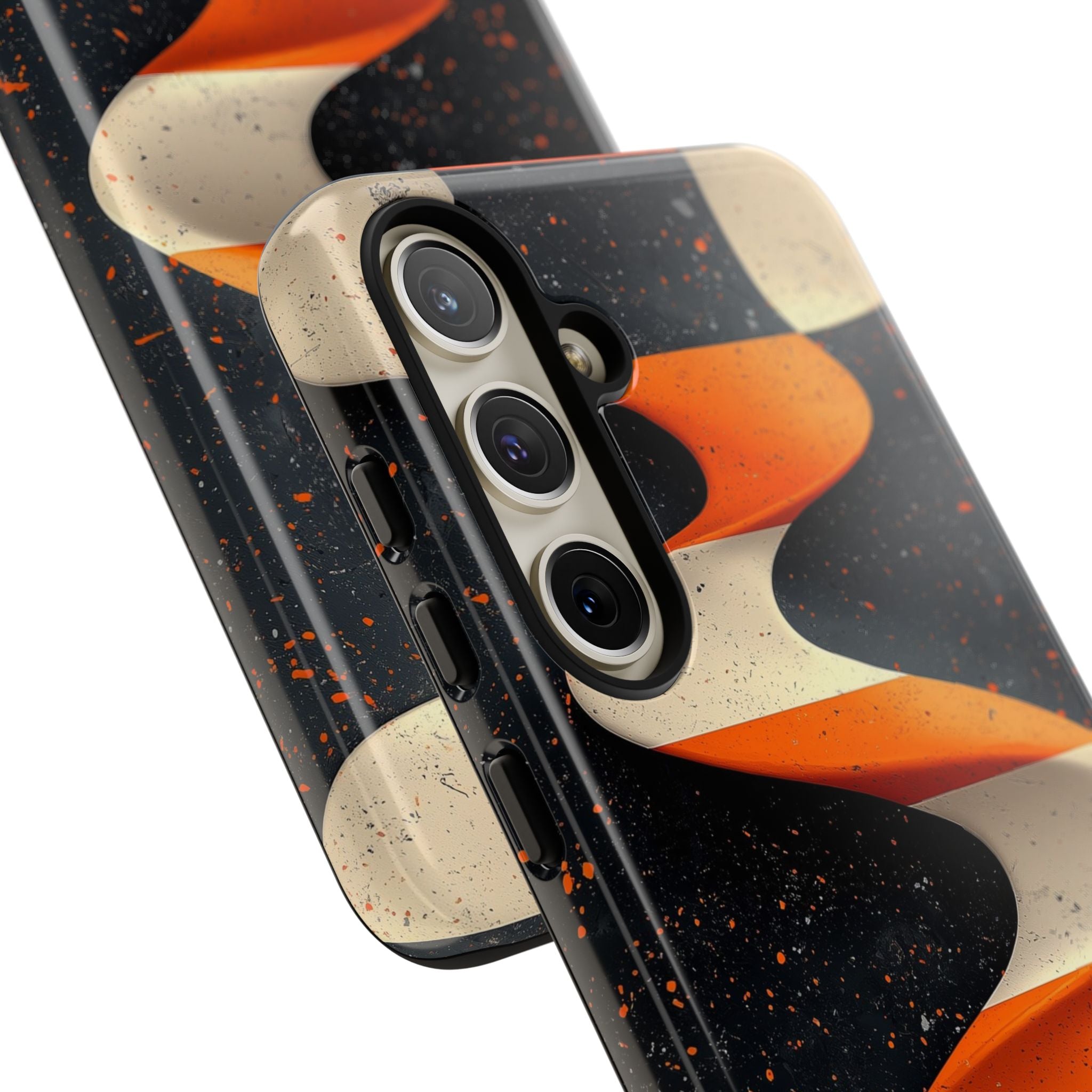 Orange Grit Twist · Tough Phone Case for Samsung