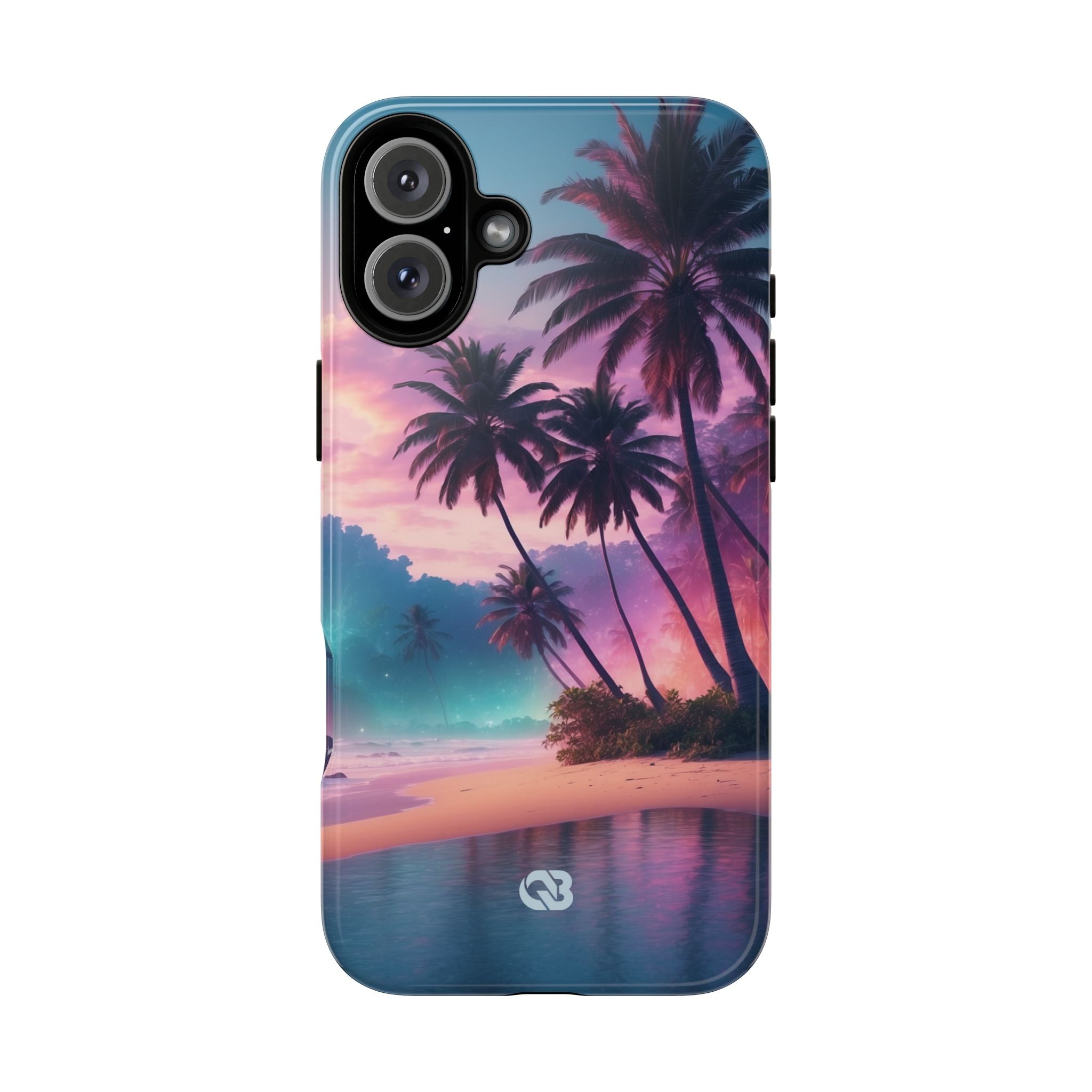 Neon Shore Palms · Tough Handyhülle für iPhone