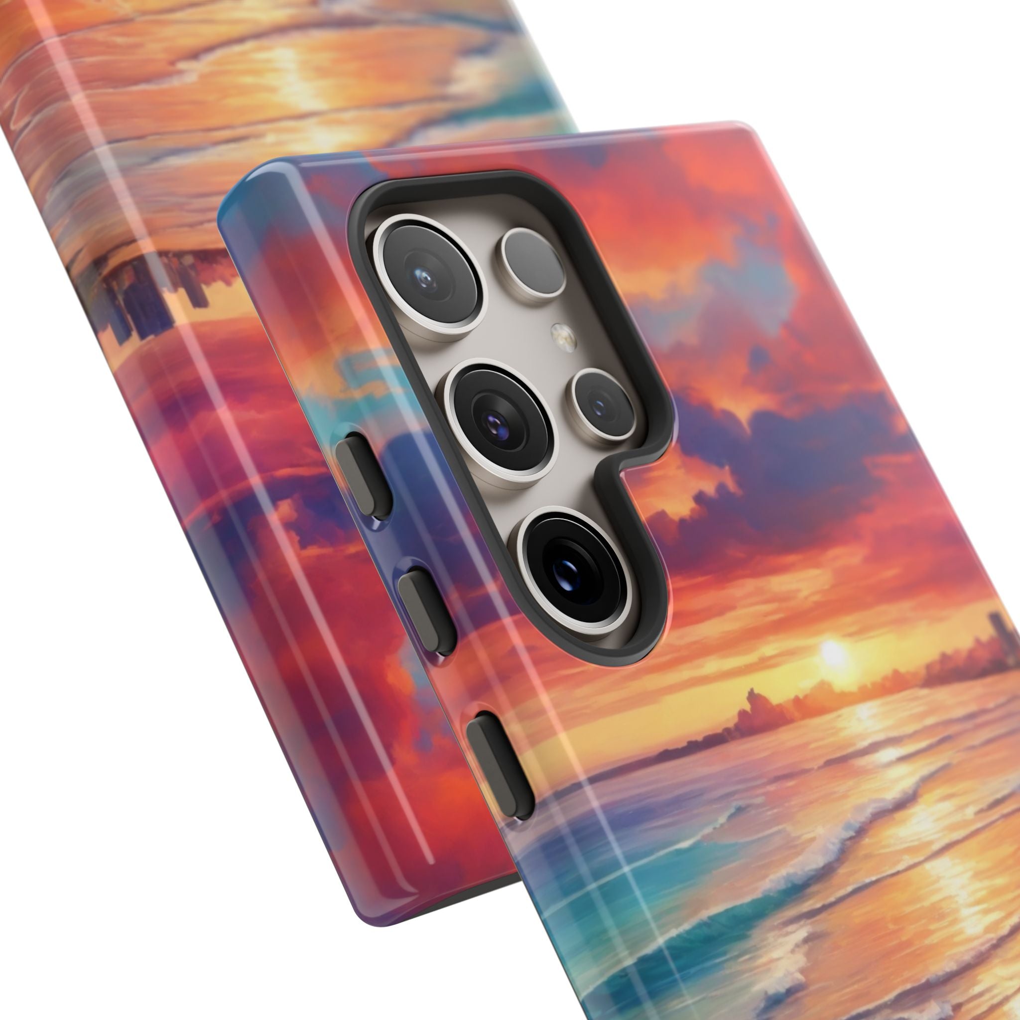 Crimson Shore Horizon · Tough Phone Case for Samsung