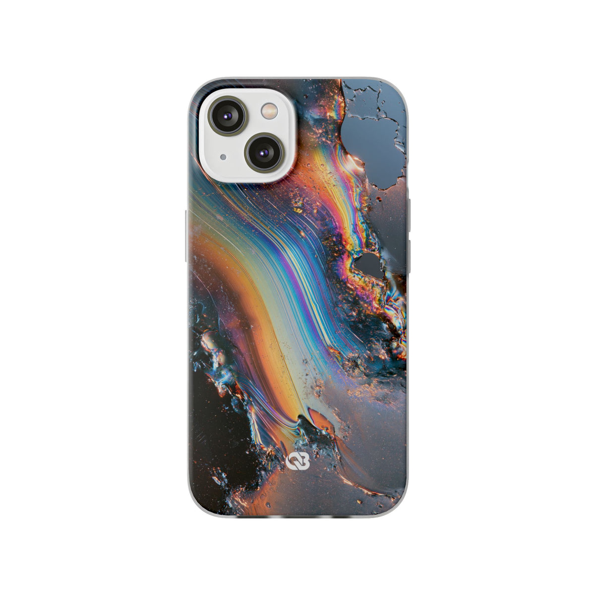 Prismatic Aura Flow · Lite Phone Case for iPhone · Blue