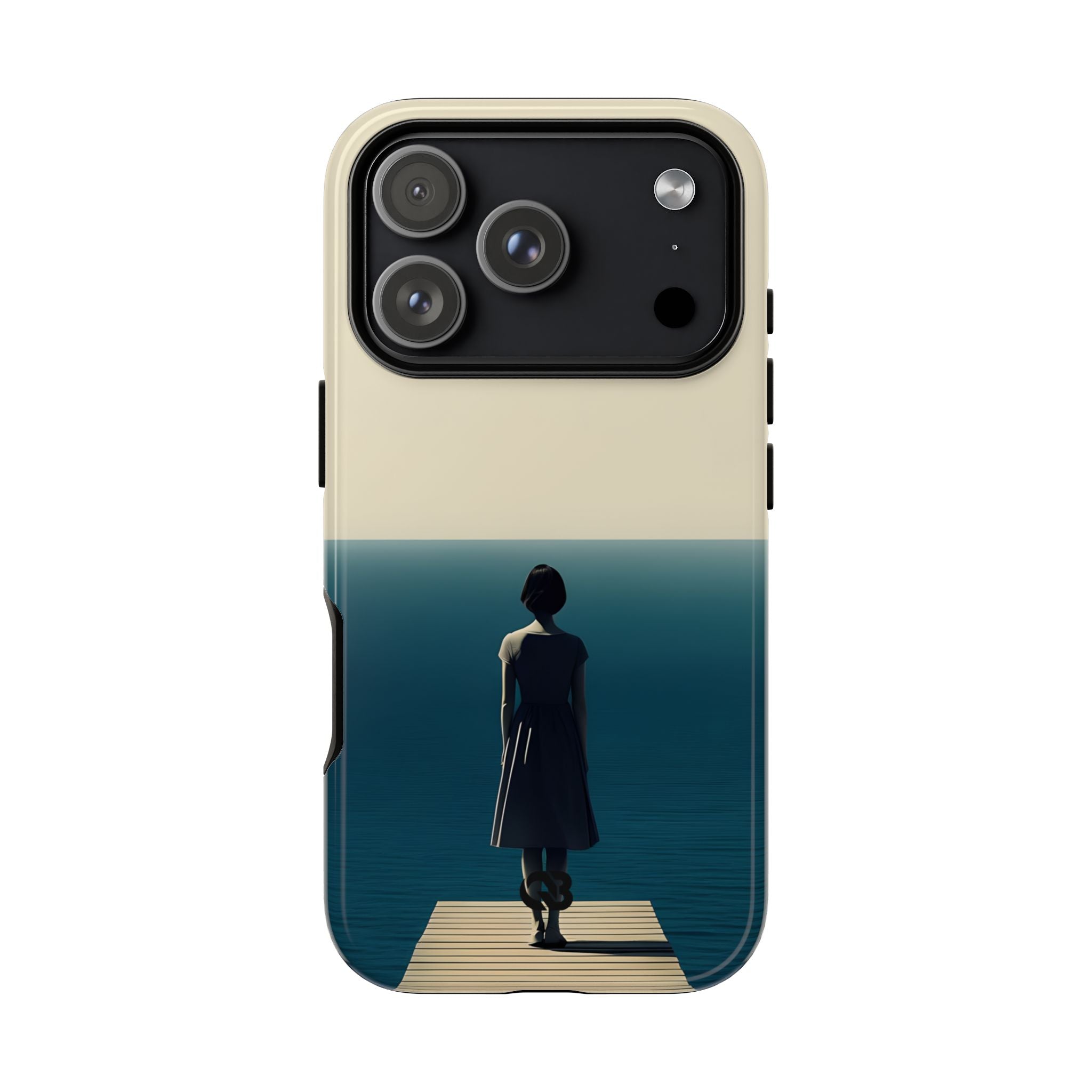 Solitary Blue Horizon · Tough Phone Case for iPhone