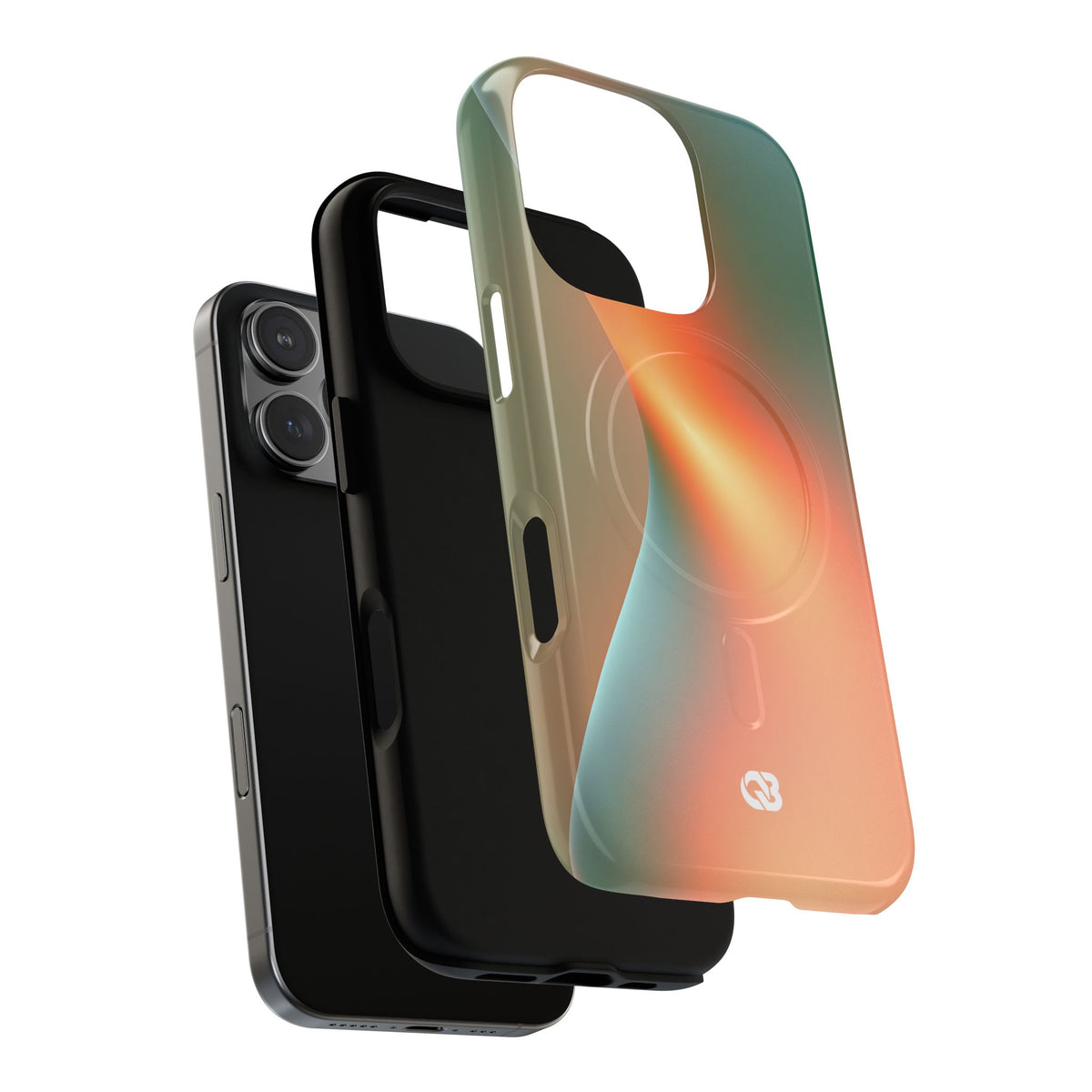 Radiant Contour · Tough 2.0 Magnetic Phone Case for iPhone · Orange