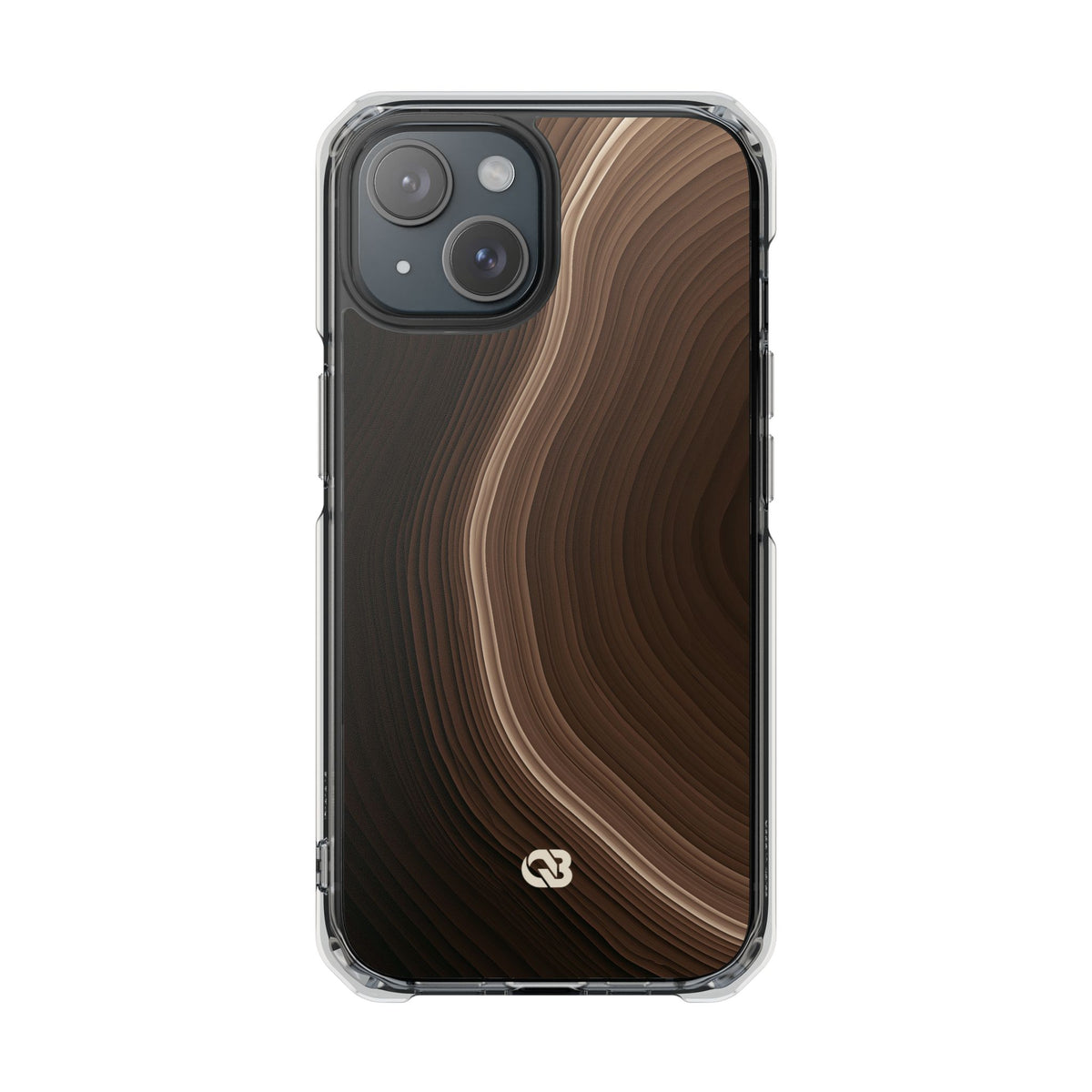 Terra Horizon · Clear Impact Magnetic Phone Case for iPhone · Brown