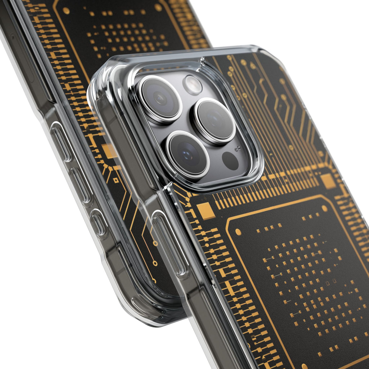 Gold Impact MagSafe Phone Case for iPhone - Cyber Gold Processor