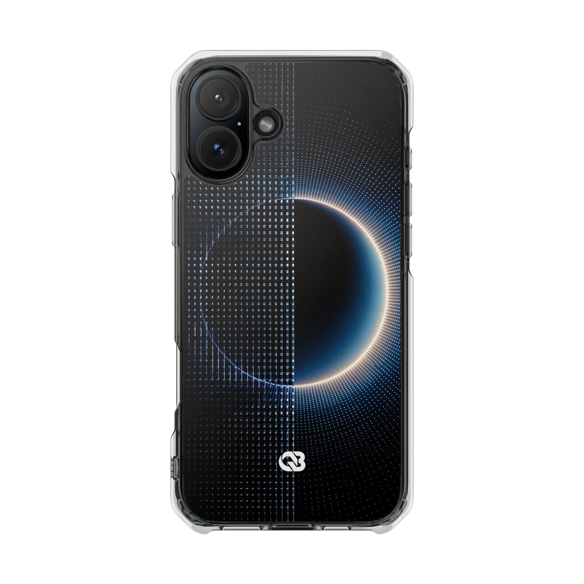 Luminous Meridian · Clear Impact Magnetic Phone Case for iPhone · Black