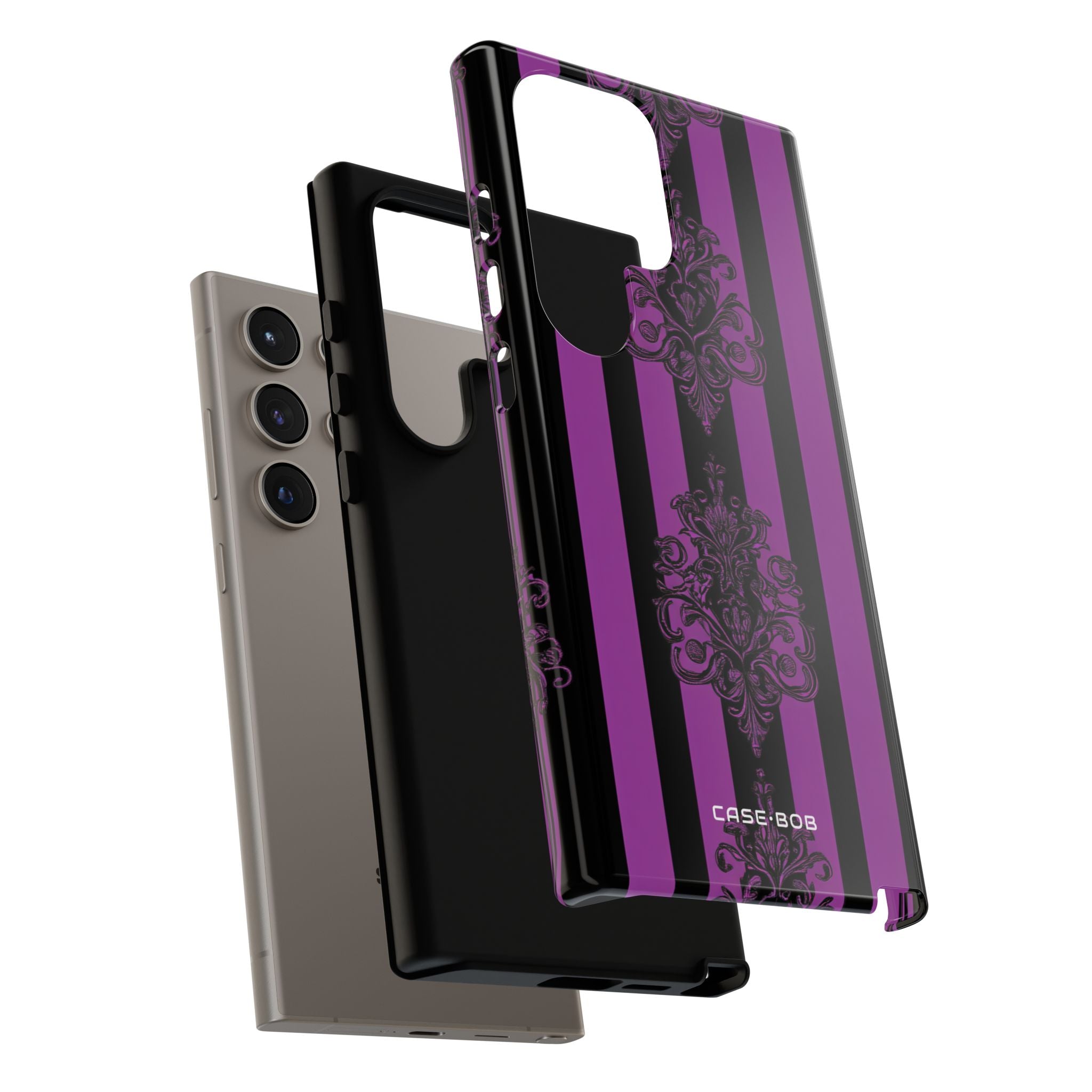 Damask Elegance Purple Samsung S24 Ultra Skal - Tough