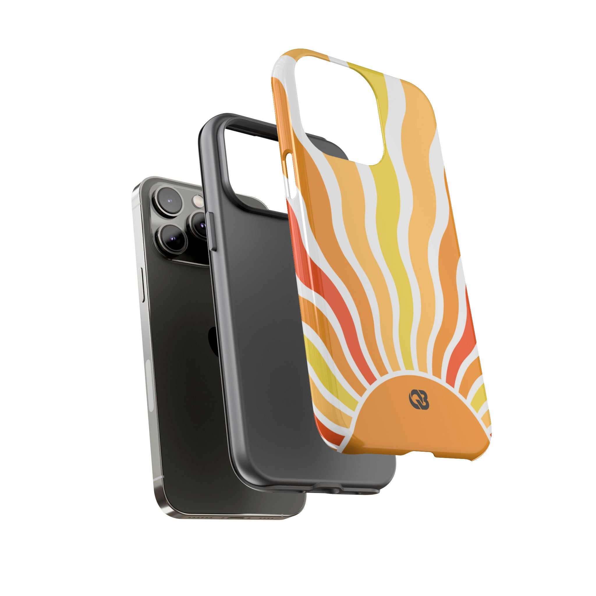Amber Solar Waves · Tough Phone Case for iPhone