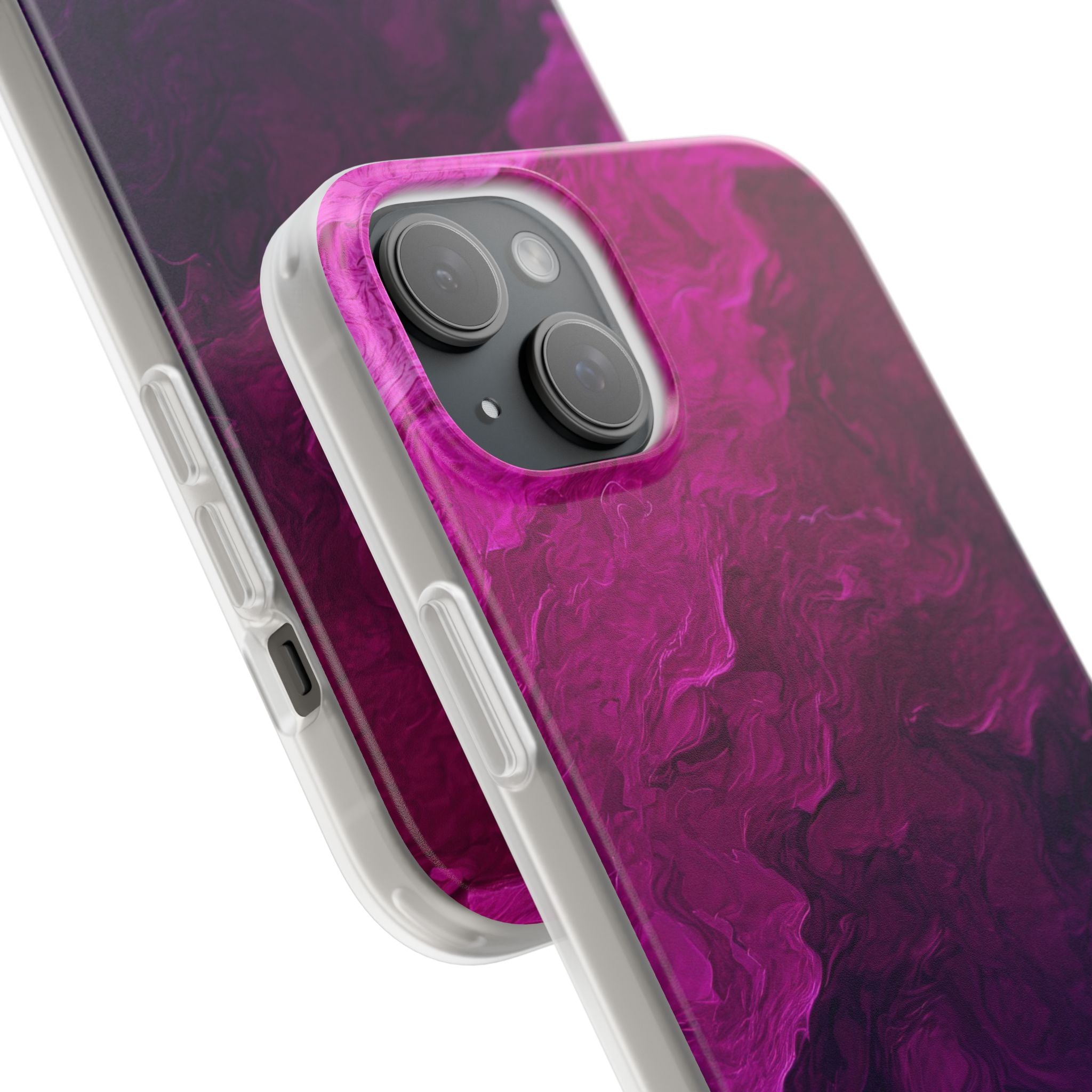 Violet Swirl iPhone 15 Plus Case - Soft