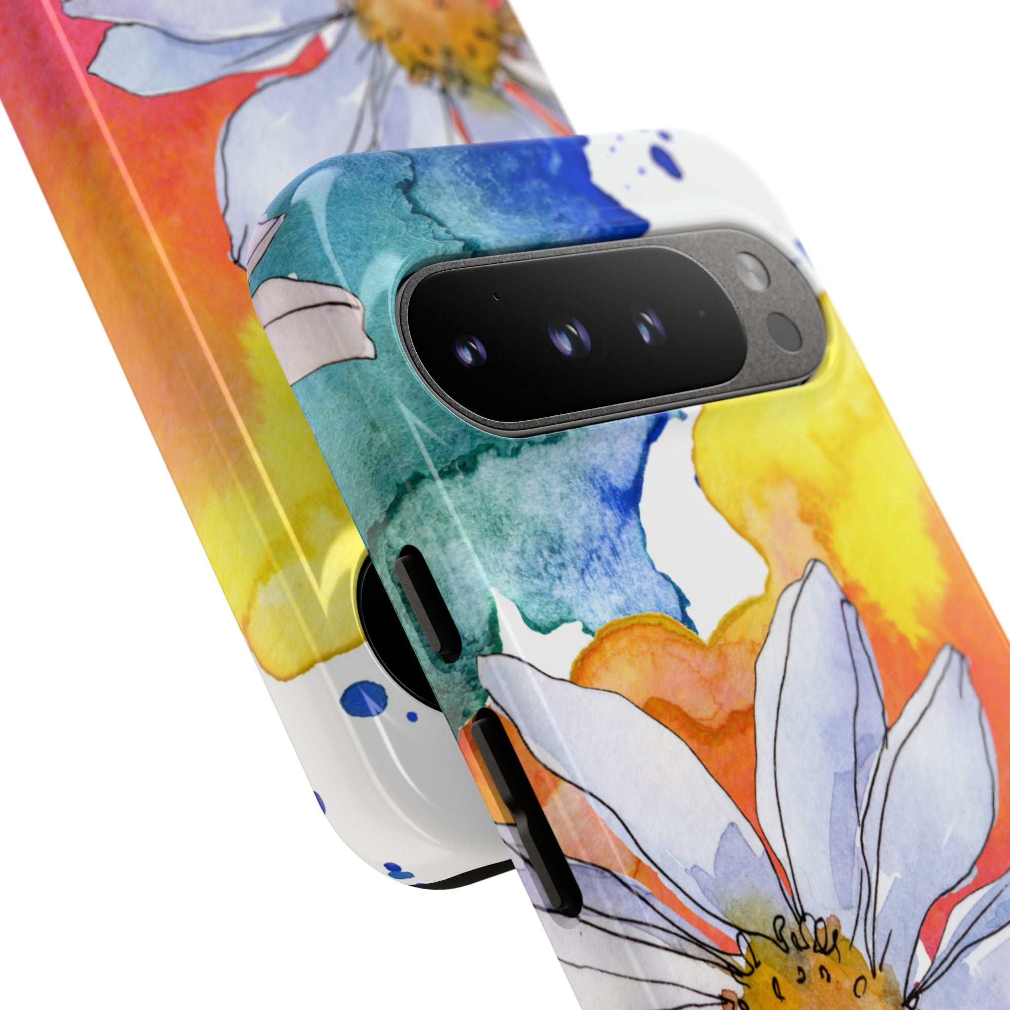 Vivid Bloom Splatter · Tough Phone Case for Google Pixel