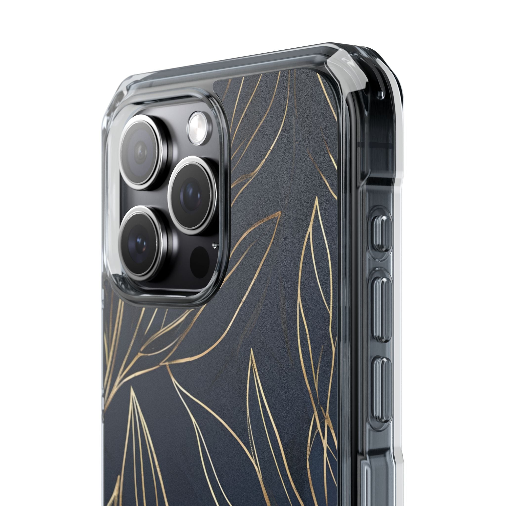 Gilded Navy Foliage · Impact Custodia per iPhone · Magsafe