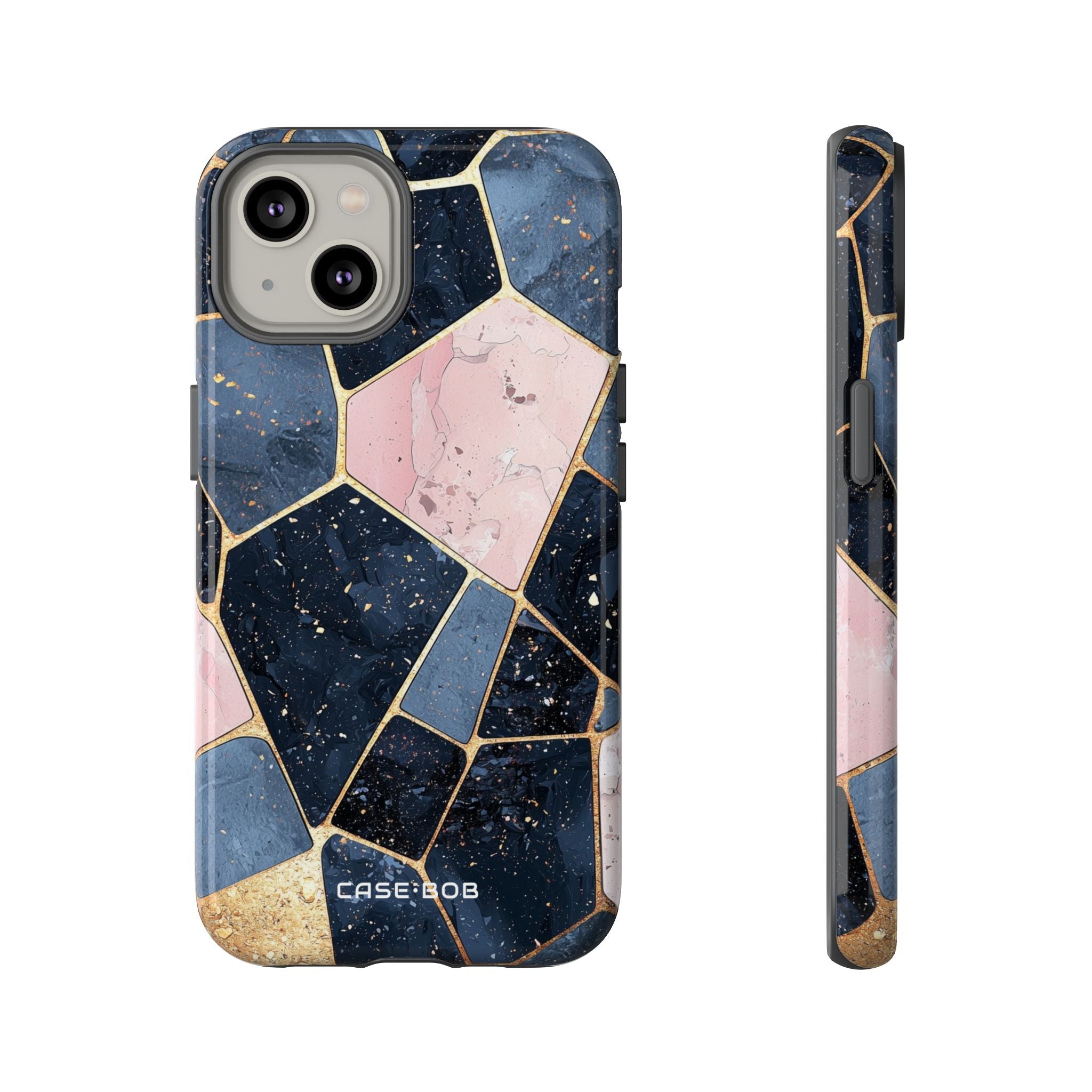 Golden Mosaic iPhone 14 Cover - Tough