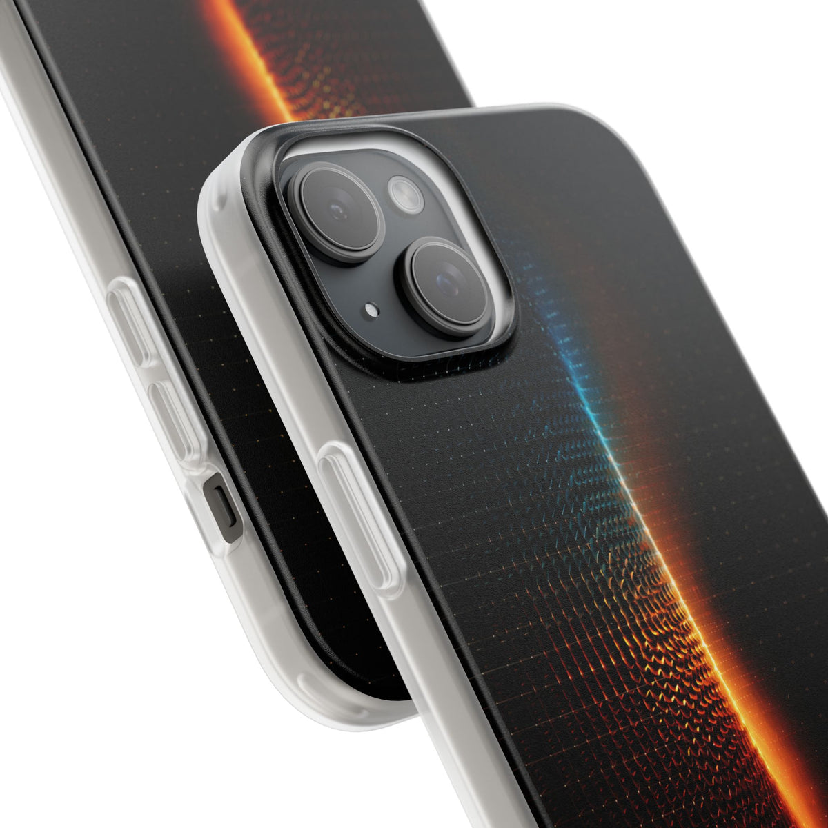 Luminous Refraction Grid · Lite Phone Case for iPhone · Black