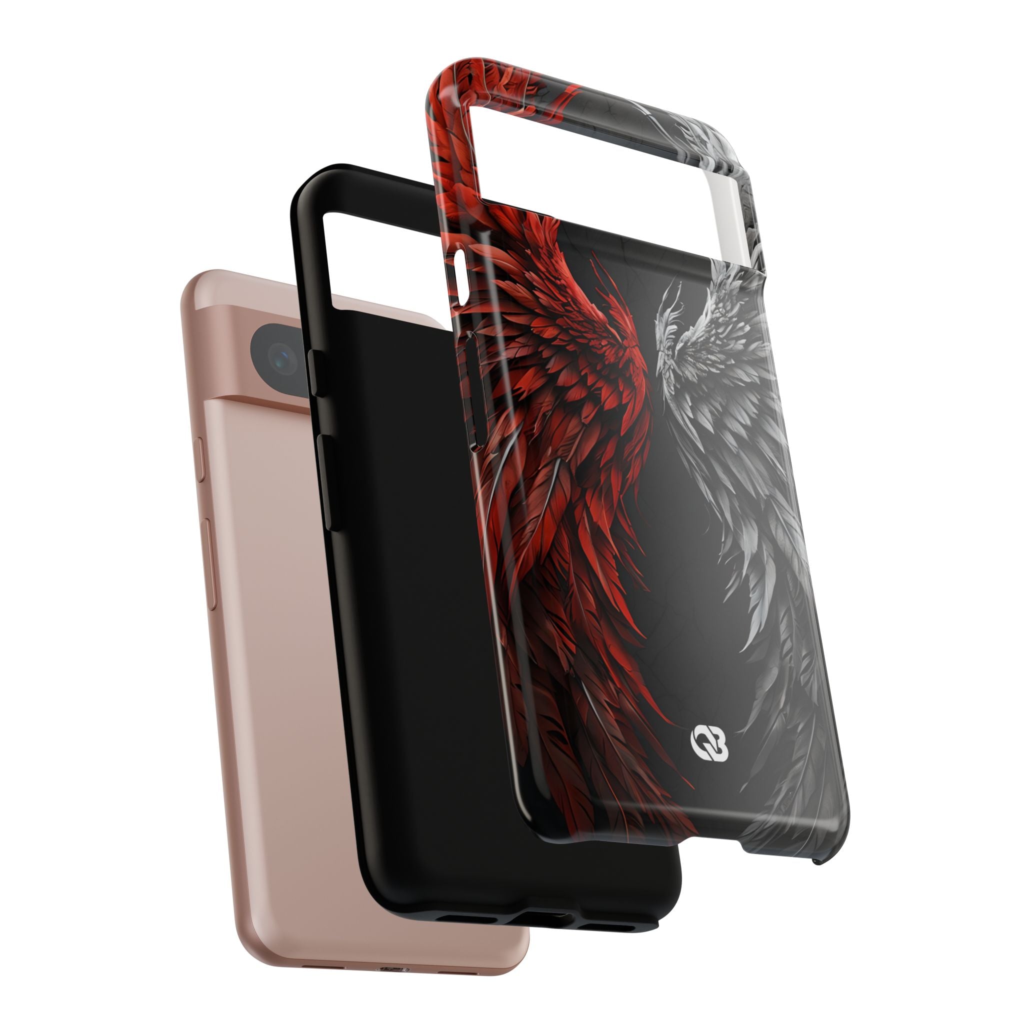 Split Crimson Wing · Tough Phone Case for Google Pixel