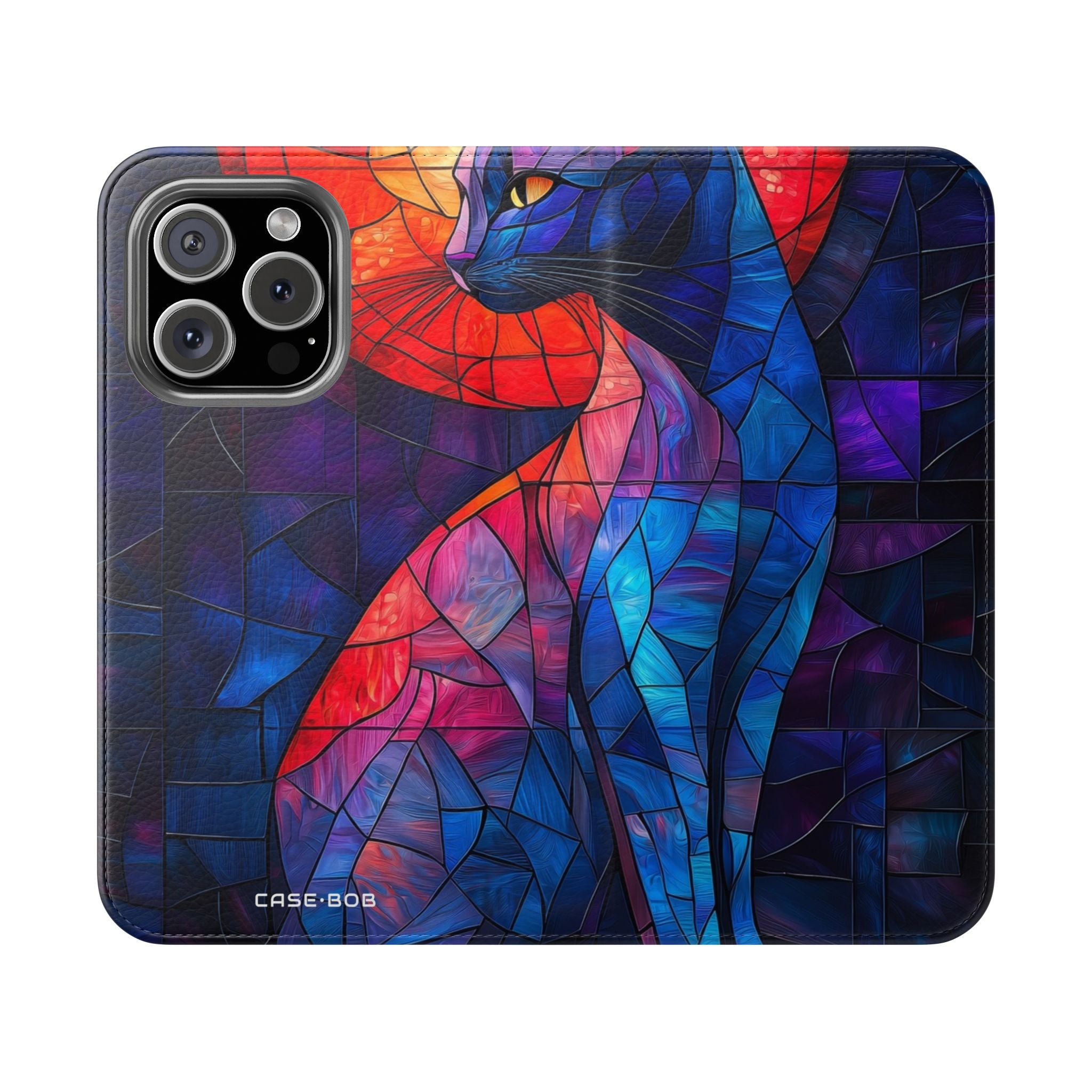 Stained Glass Cat - iPhone 16 Pro Case - Wallet