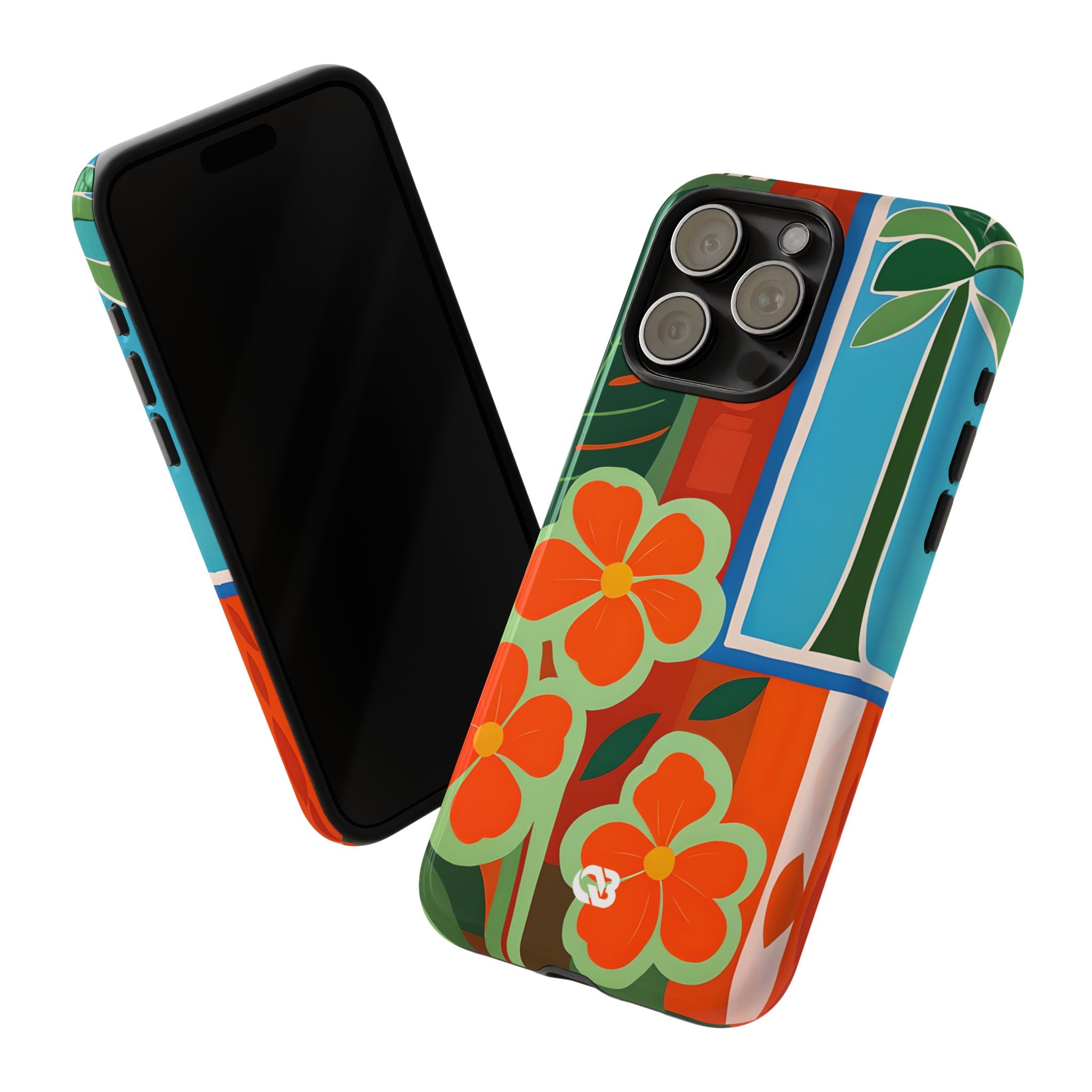Vivid Jungle Collage · Tough Coque de téléphone pour iPhone