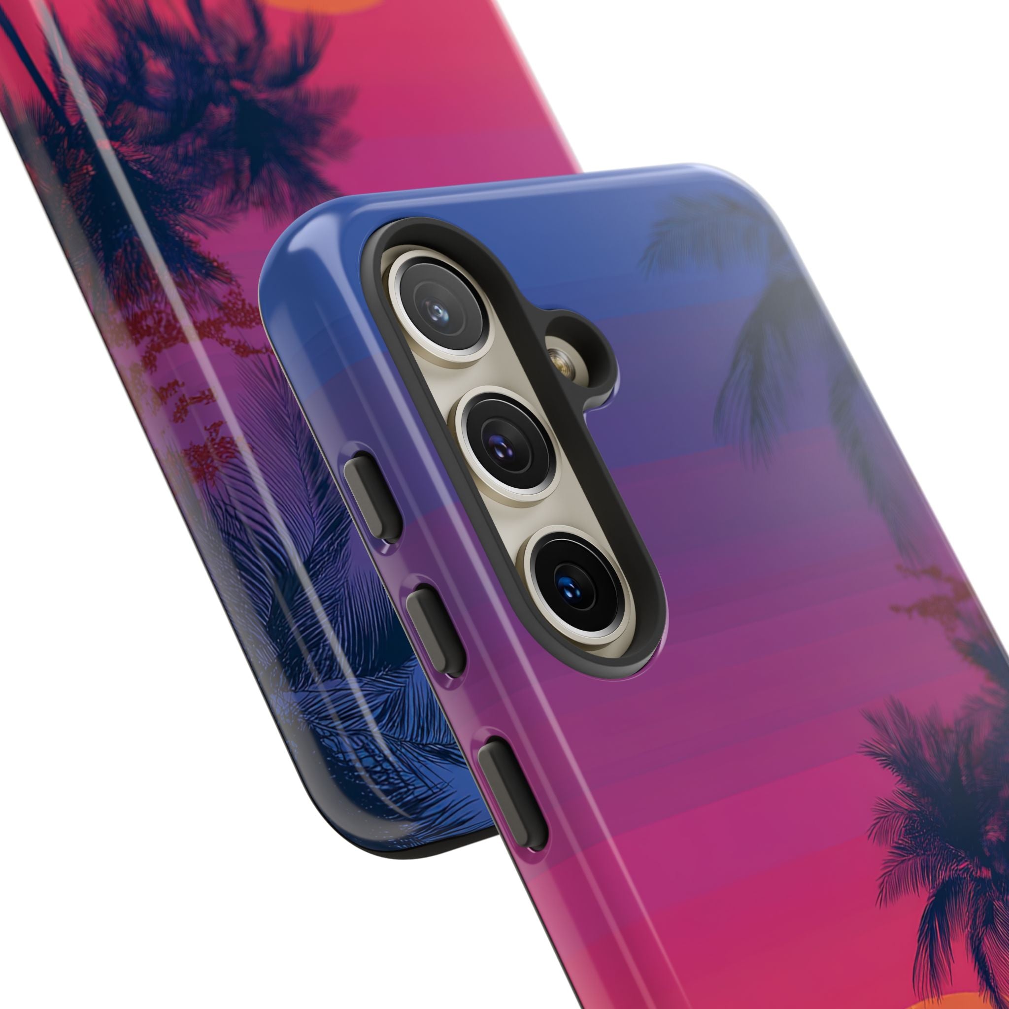 Neon Horizon Palms · Tough Phone Case for Samsung