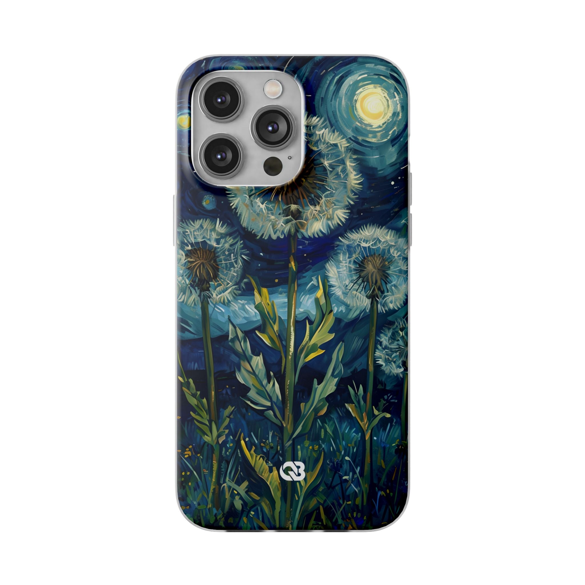 Starry Dandelion Swirl · Soft Phone Case for iPhone