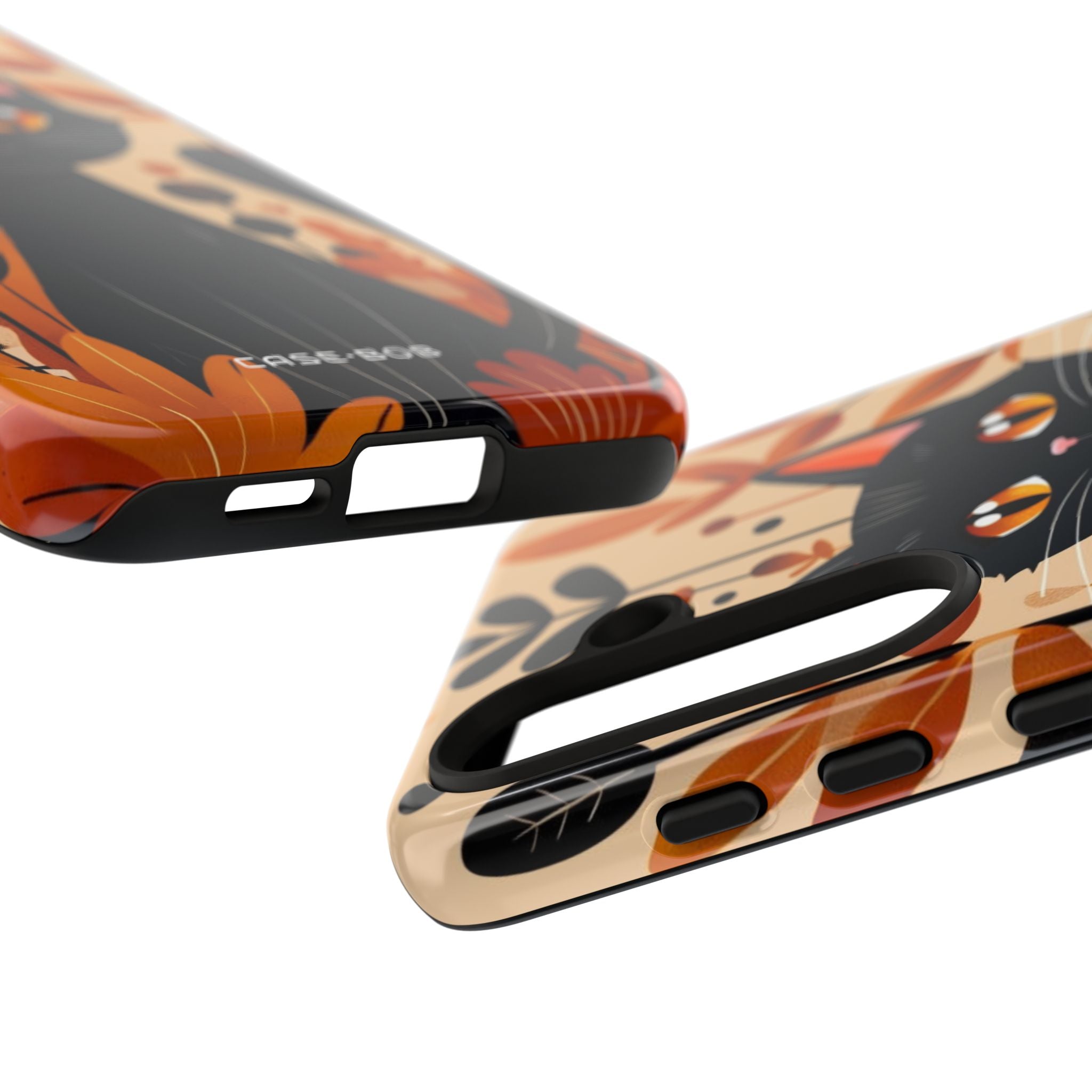 Schwarze Katze Glow Samsung S24 Case - Tough