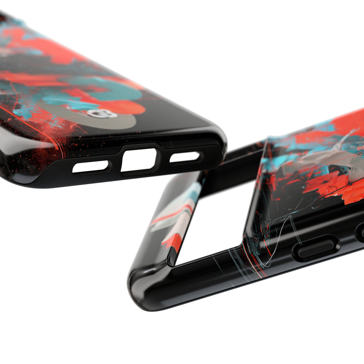 Fragmented Cyber Core · Tough Phone Case for Pixel · Black