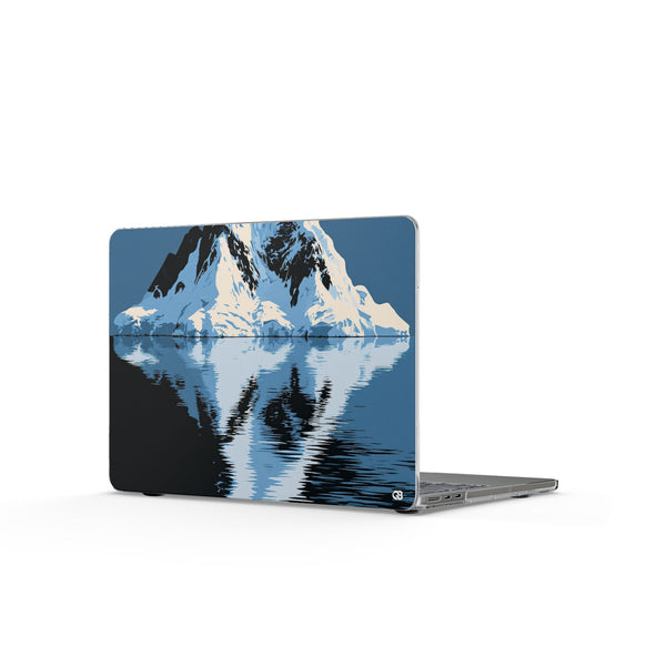 Glacial Horizon · Clear Hard Case for MacBook · Blue