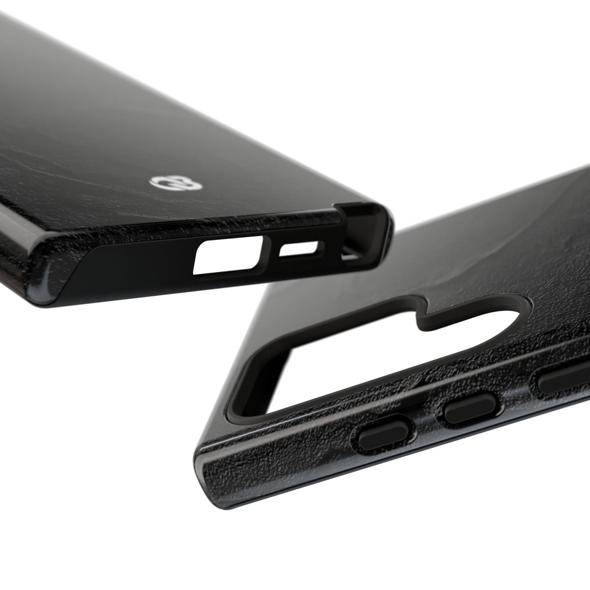 Obsidian Stucco Relief · Tough Phone Case for Samsung · Black
