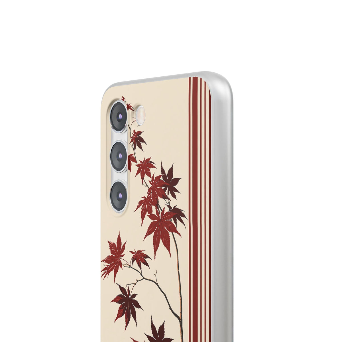 Red Lite Phone Case for Samsung - Crimson Momiji Stripe