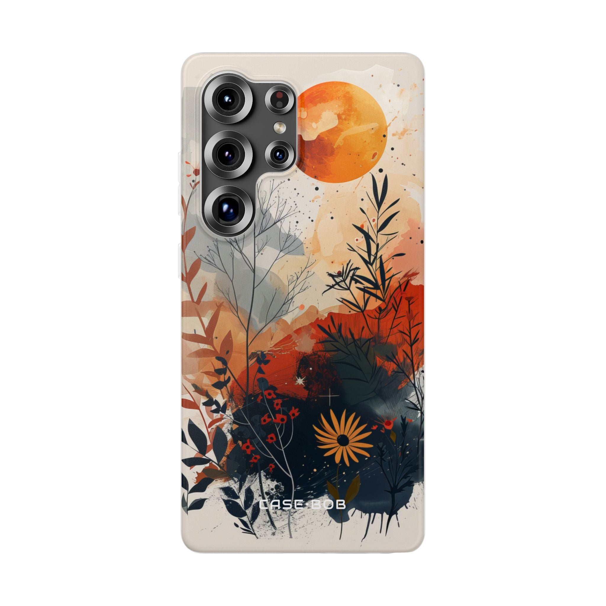 Orange Solstice Samsung S25 Ultra Cover - Blød