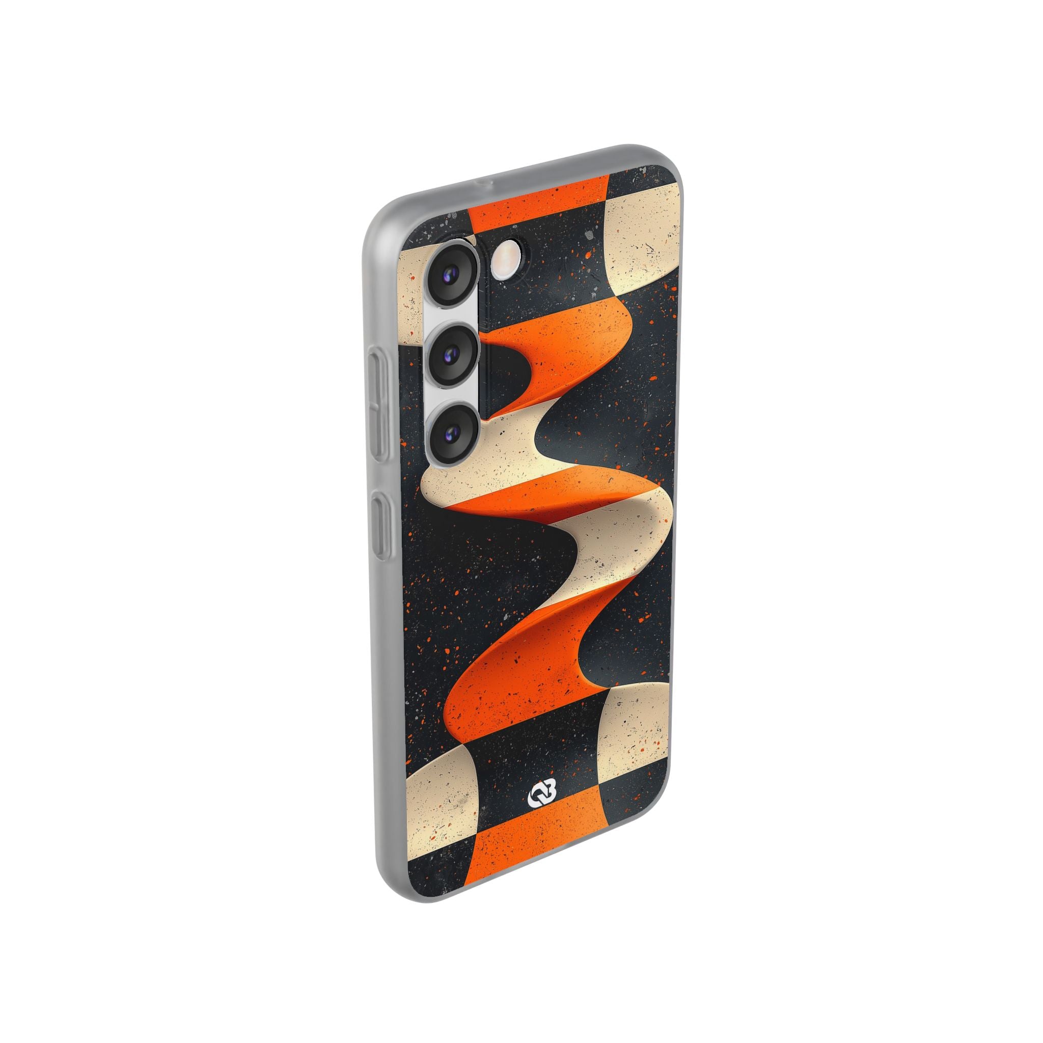 Orange Grit Twist · Soft Phone Case for Samsung