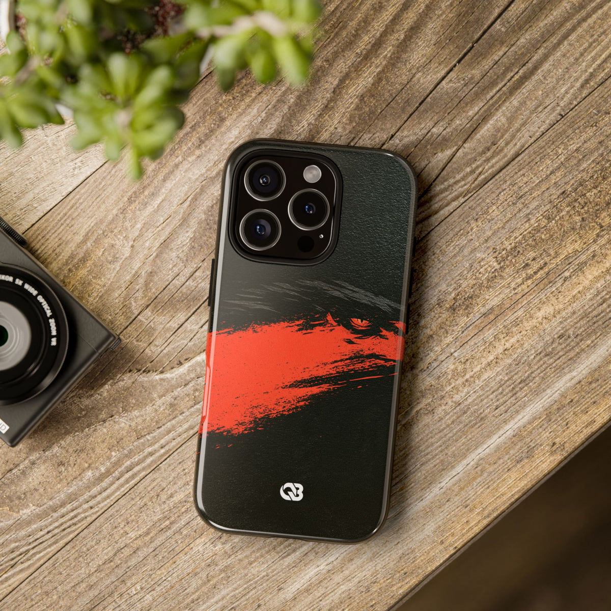 Crimson Raptor Noir · Tough Phone Case for iPhone · Black