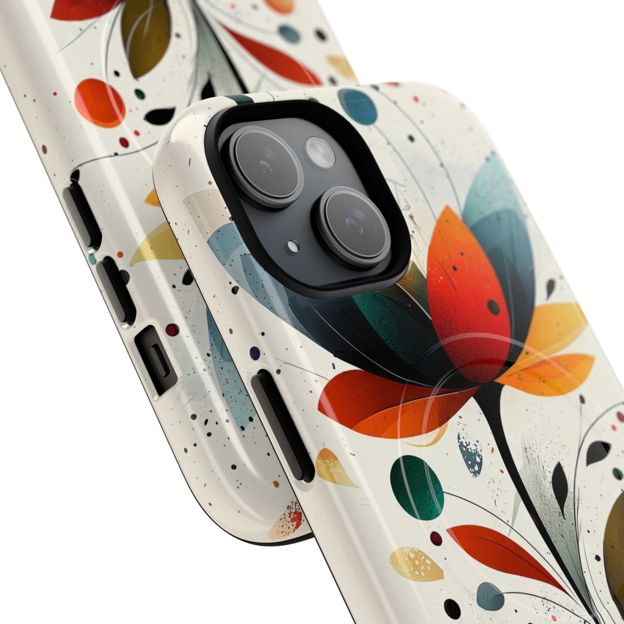 Burnt Petal Abstract · Tough+ etui na telefon dla iPhone · MagSafe