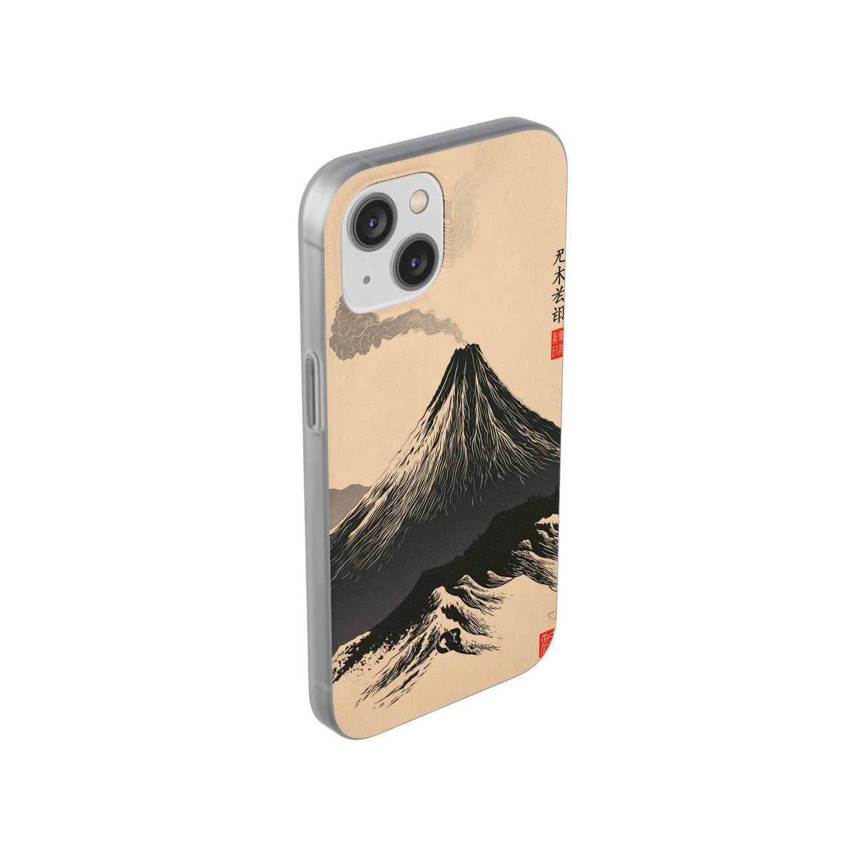 Beige Lite Phone Case for iPhone - Obsidian Ink Summit