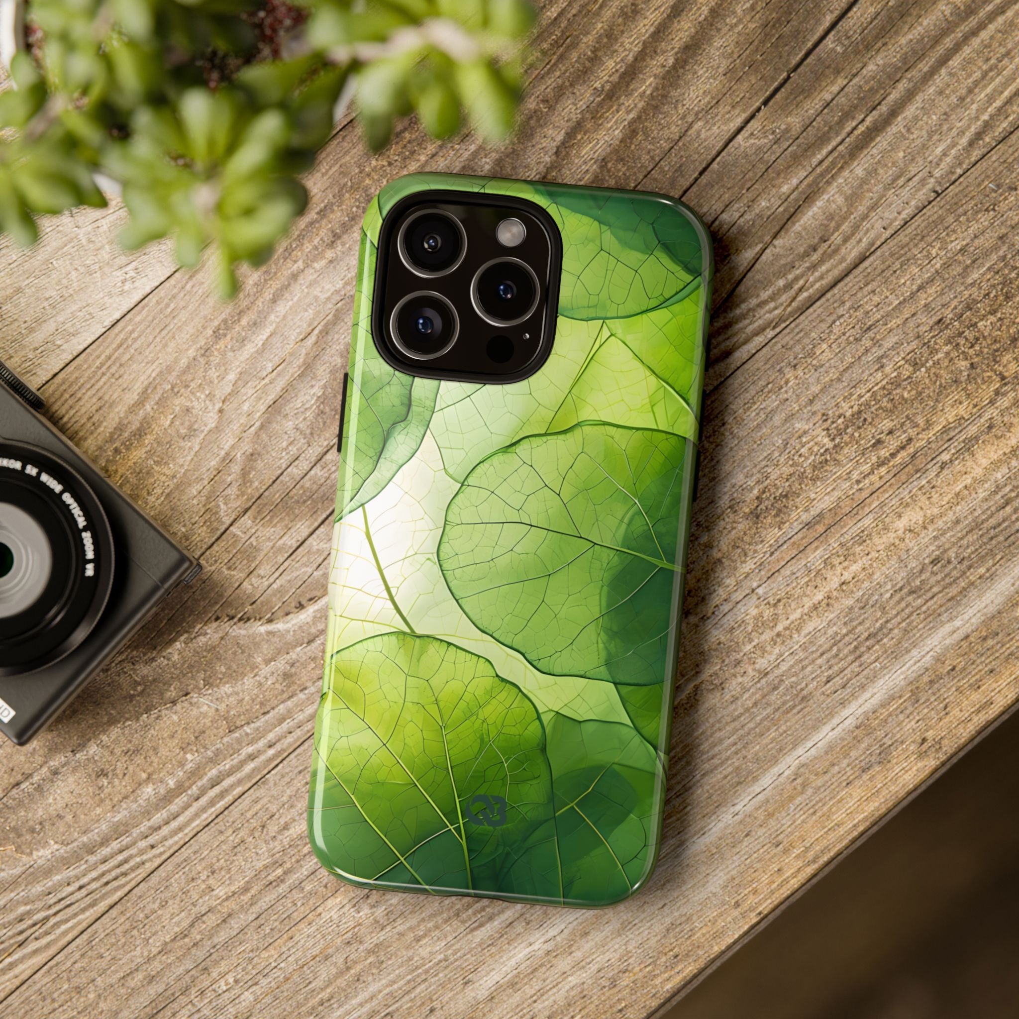 Emerald Leaf Veins · Tough Phone Case for iPhone
