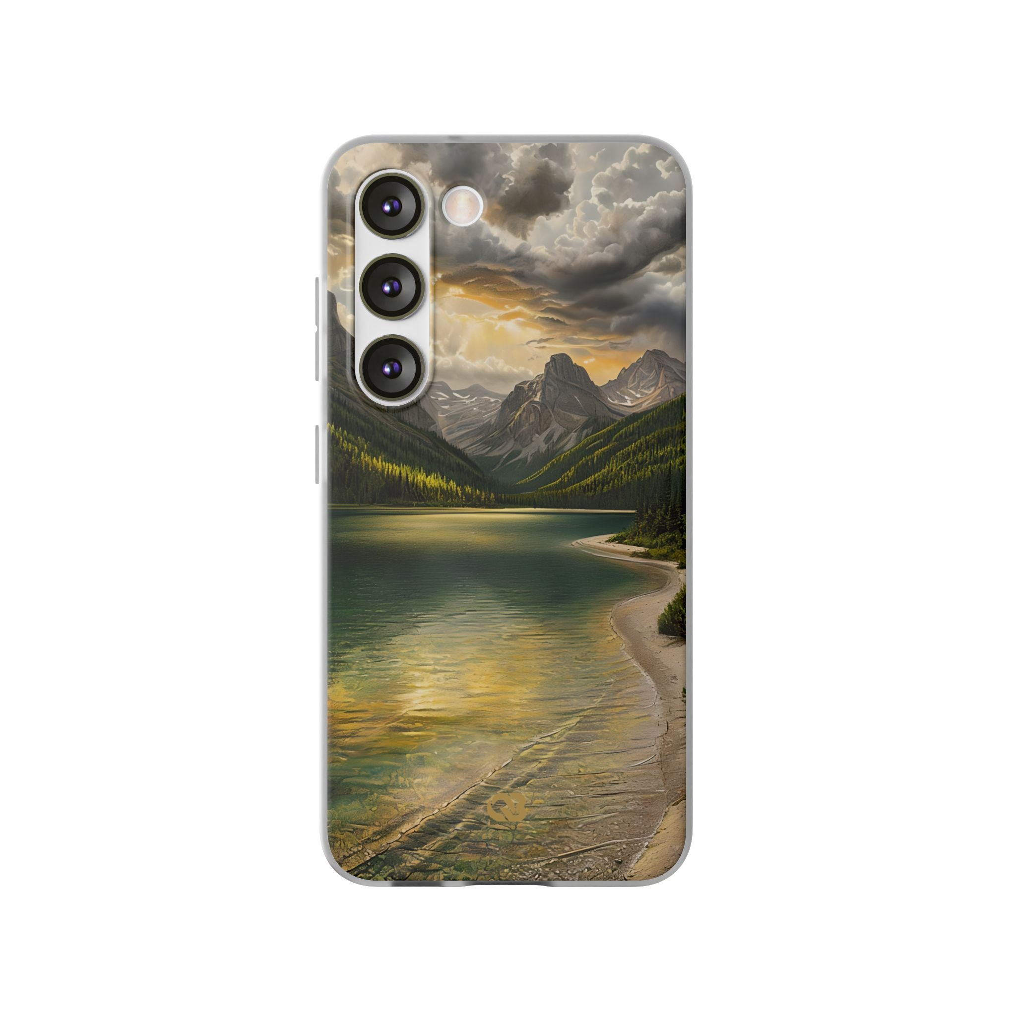 Gilded Mountain Lake · Soft Handyhülle für Samsung