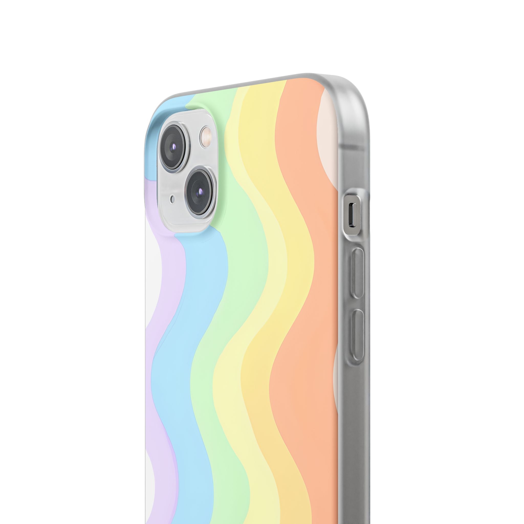 Pastel Ripple Flow · Soft Phone Case for iPhone