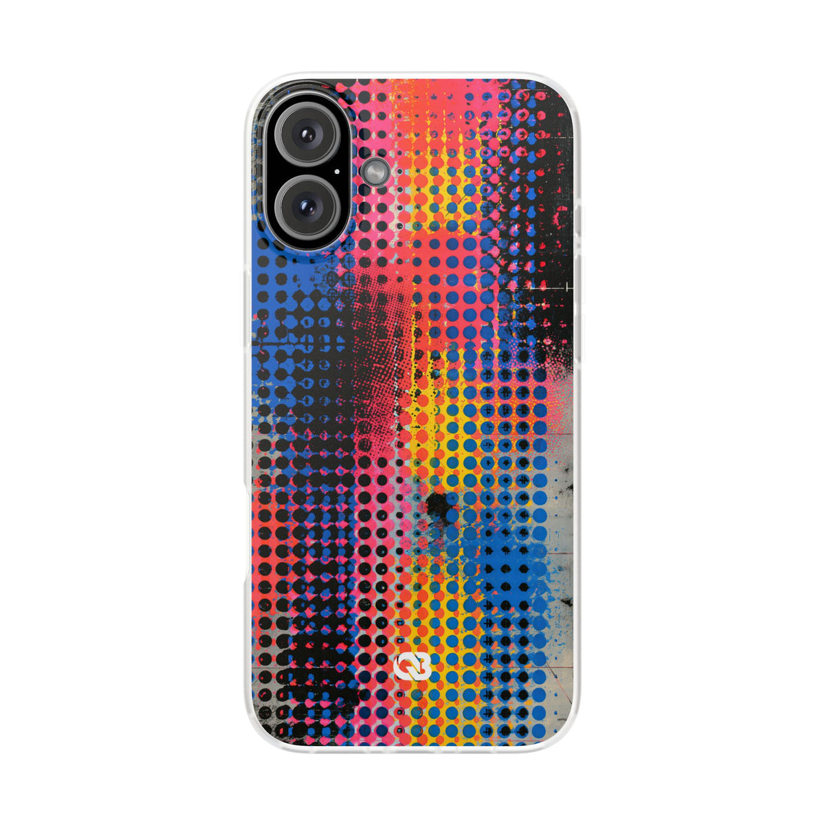Chromatic Halftone Grid · Lite Phone Case for iPhone · Blue