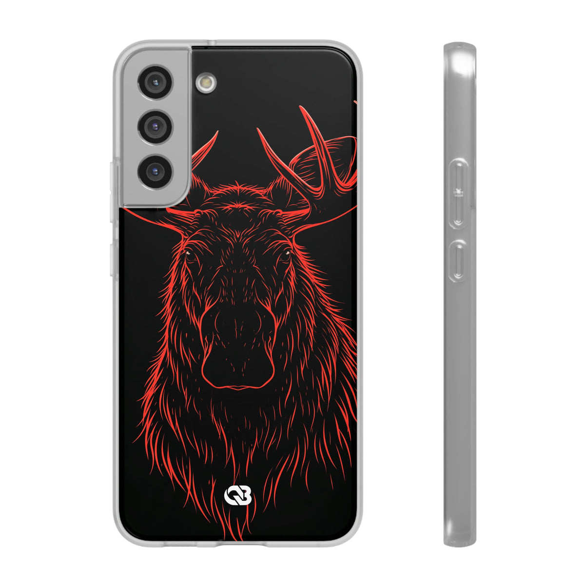 Crimson Horizon Moose · Lite Phone Case for Samsung · Black