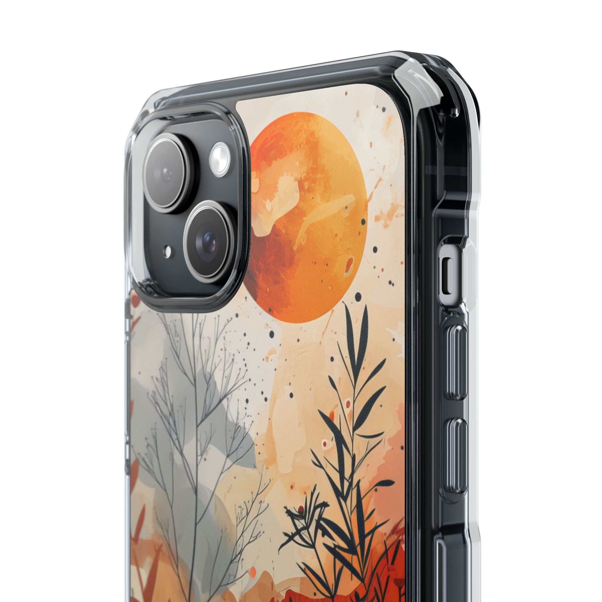 Orange Solstice iPhone 15 Plus Cover - Impact