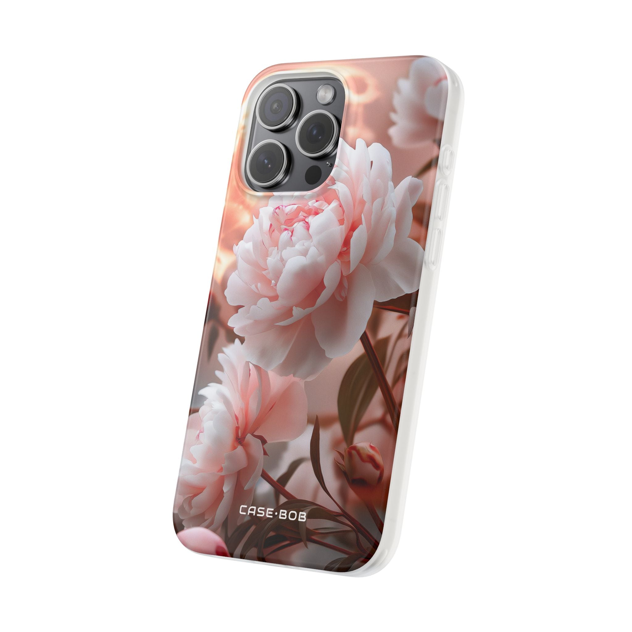 Peony Moonlight iPhone 15 Pro Max Case - Soft