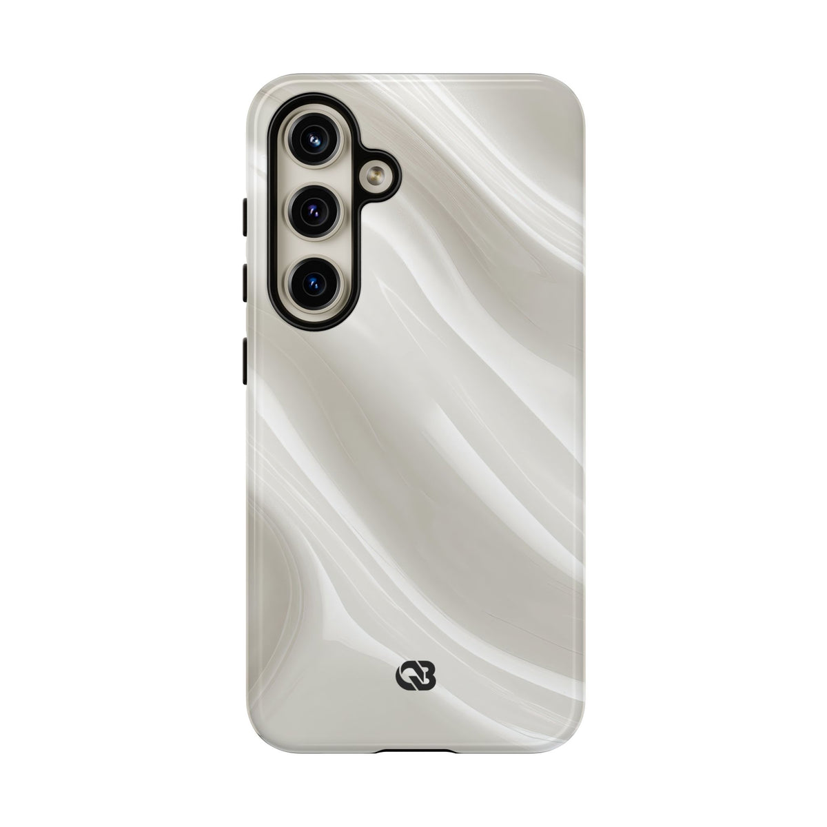 Liquid Enamel Fold · Tough Phone Case for Samsung · White