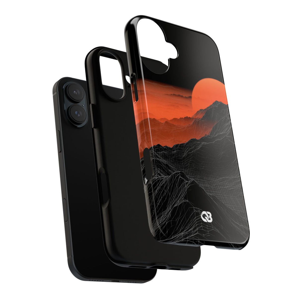 Solar Ridge Mesh · Tough Phone Case for iPhone · Black