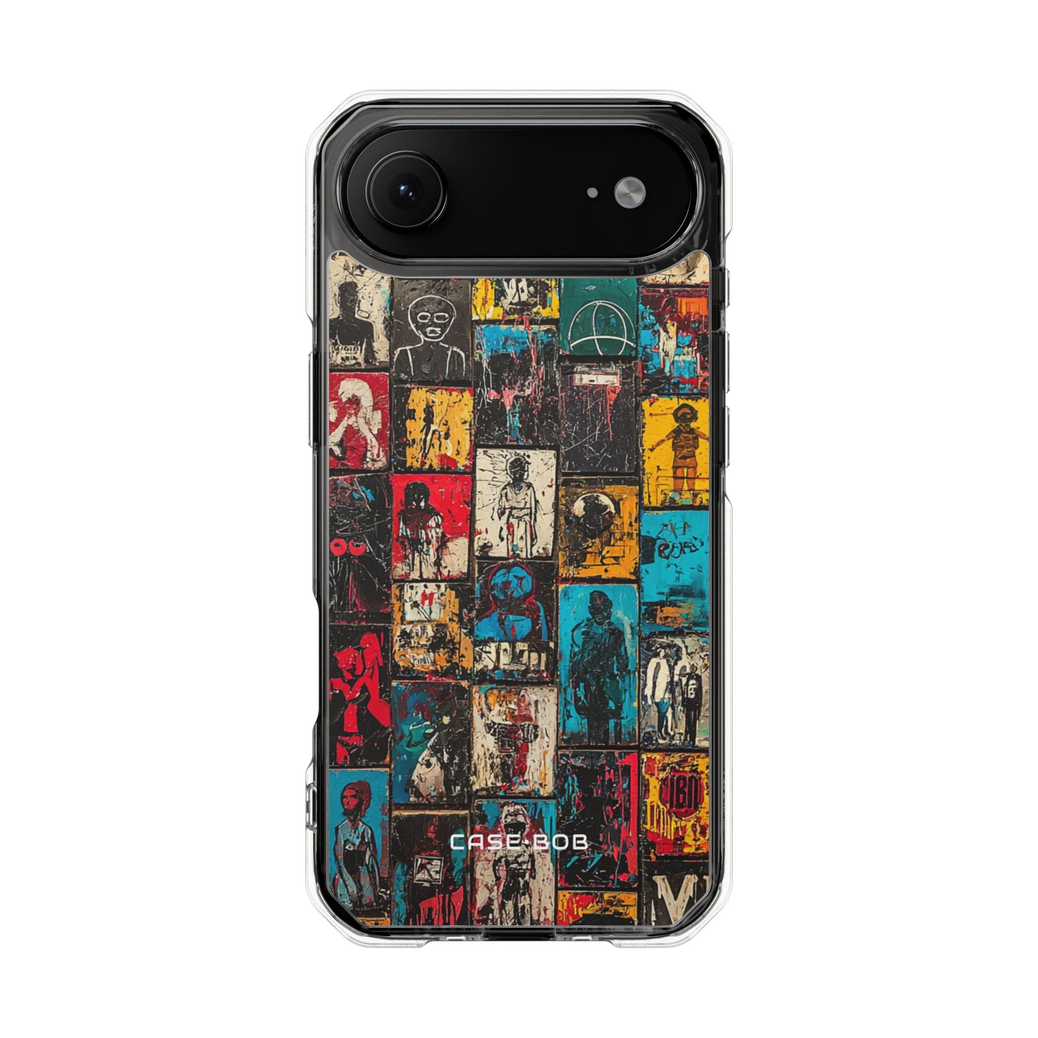 Portrait Grid Crimson iPhone 17 Air Case - Impact