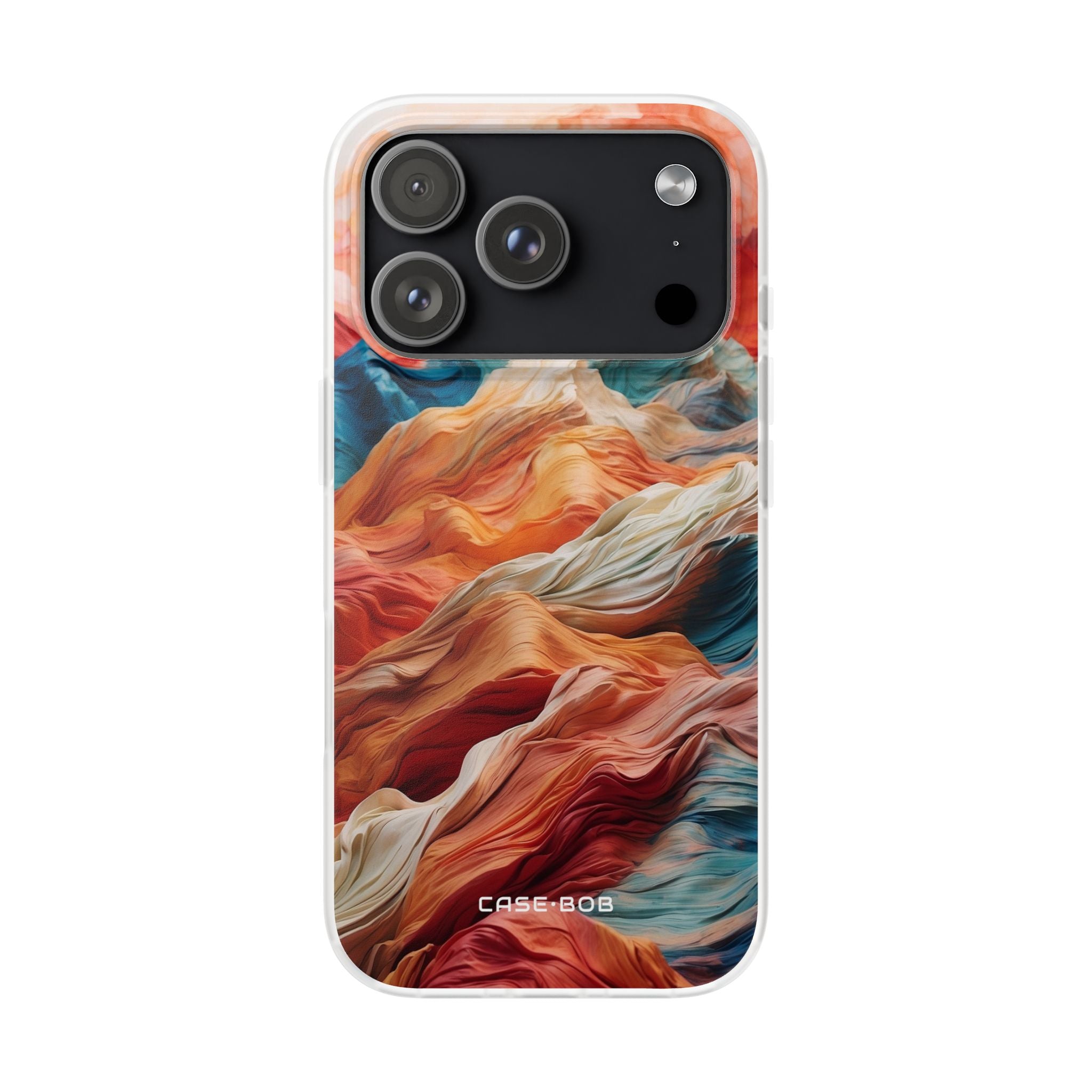 Fabric Peaks Cream iPhone 17 Pro Case - Soft - CASE•BOB