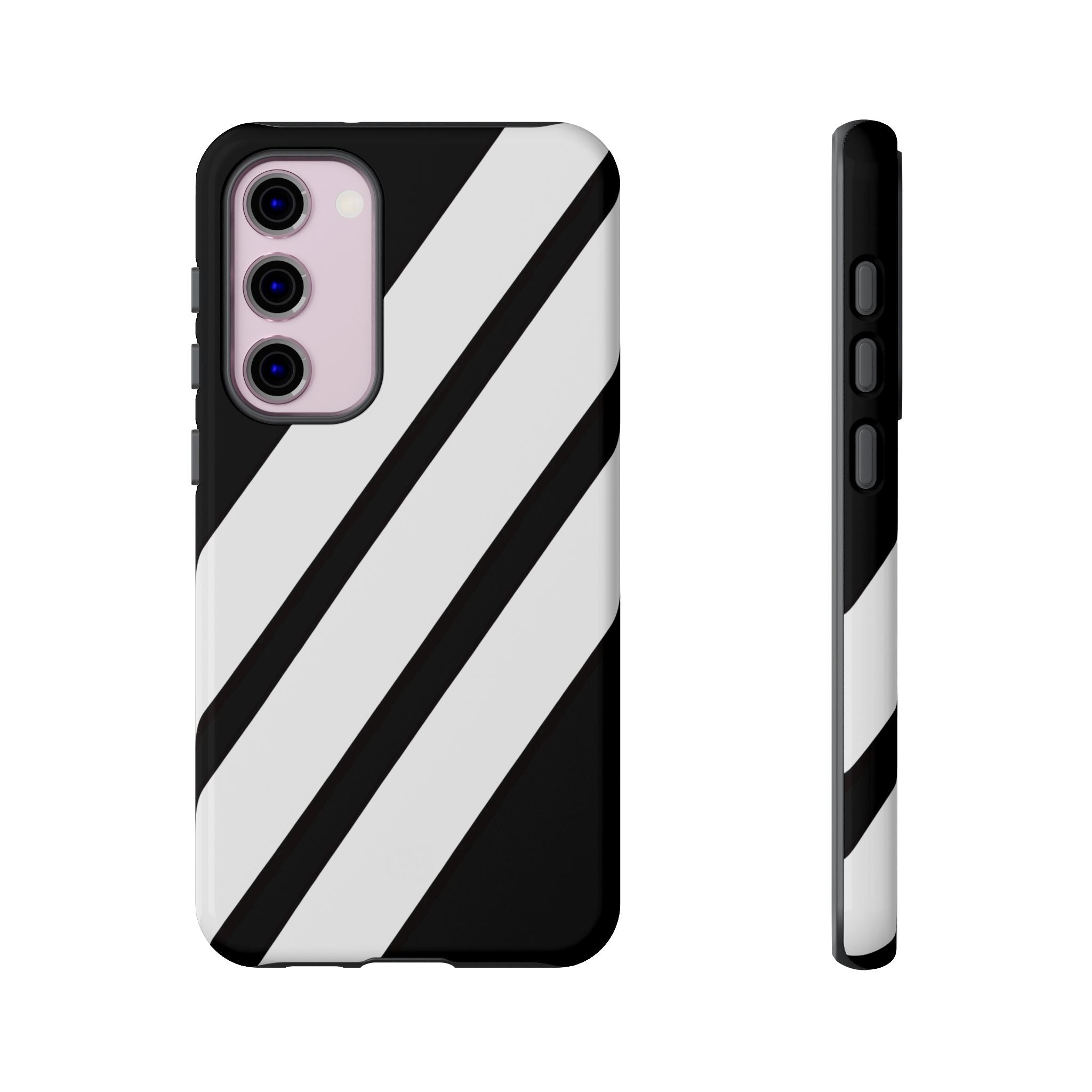 Obsidian White Bars · Tough Handyhülle für Samsung