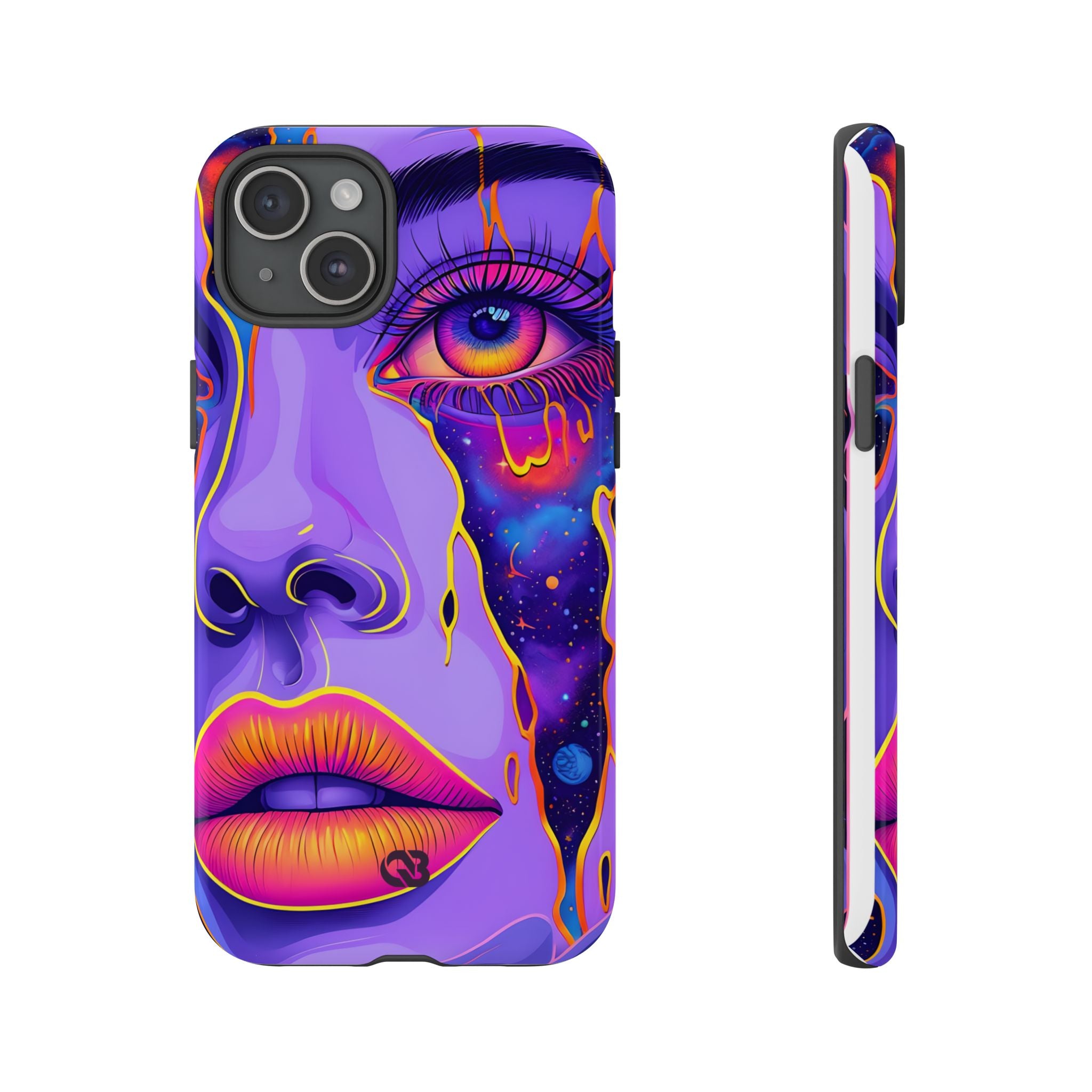 Violet Cosmic Gaze · Tough Custodia per iPhone