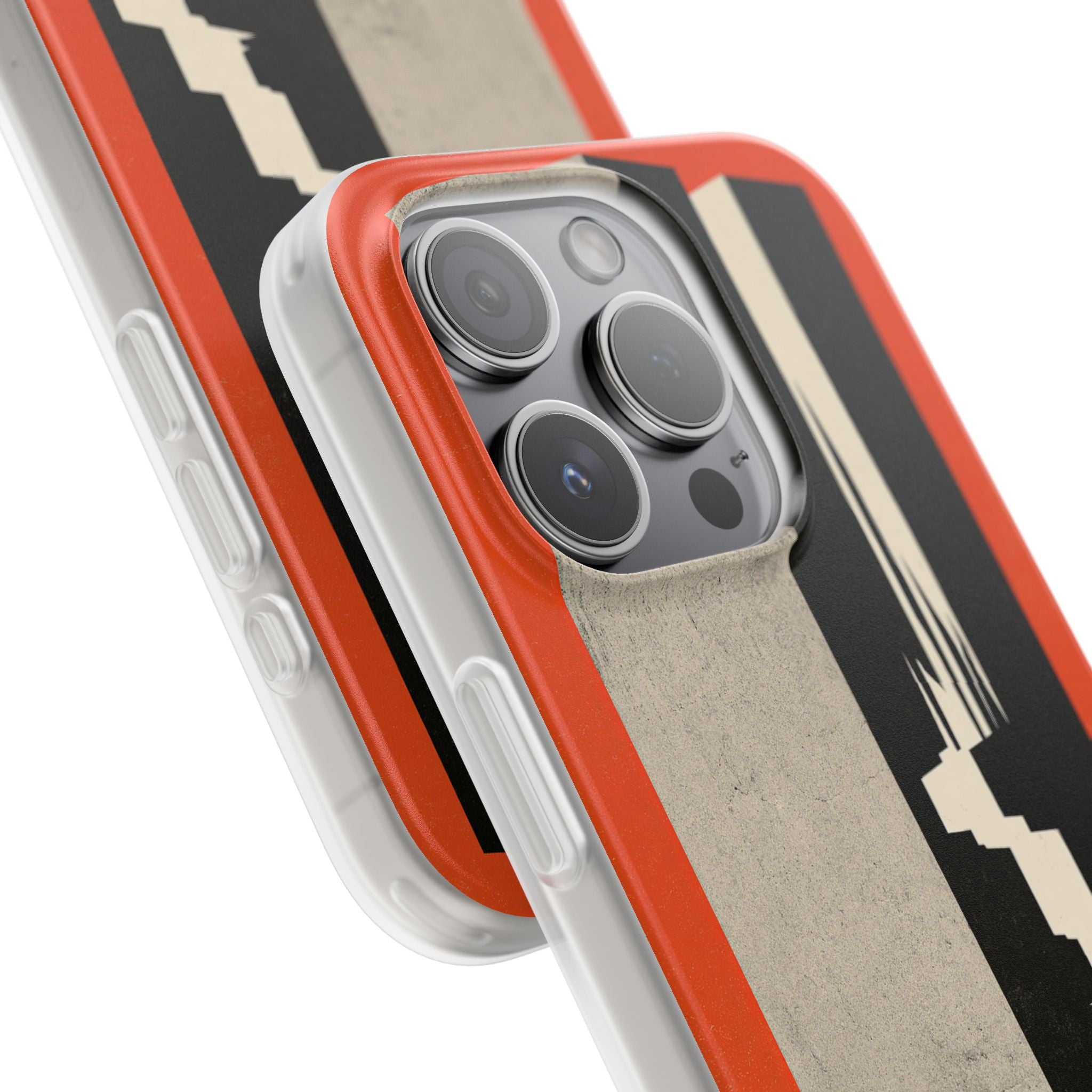Orange Lite Phone Case for iPhone - Orange Monolith Rift