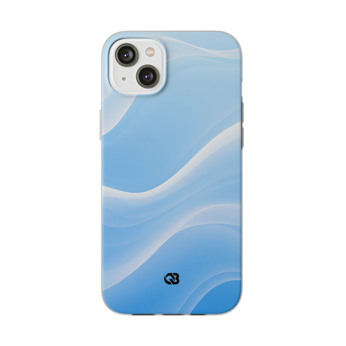Blue Lite Phone Case for iPhone - Glacial Blue Silk