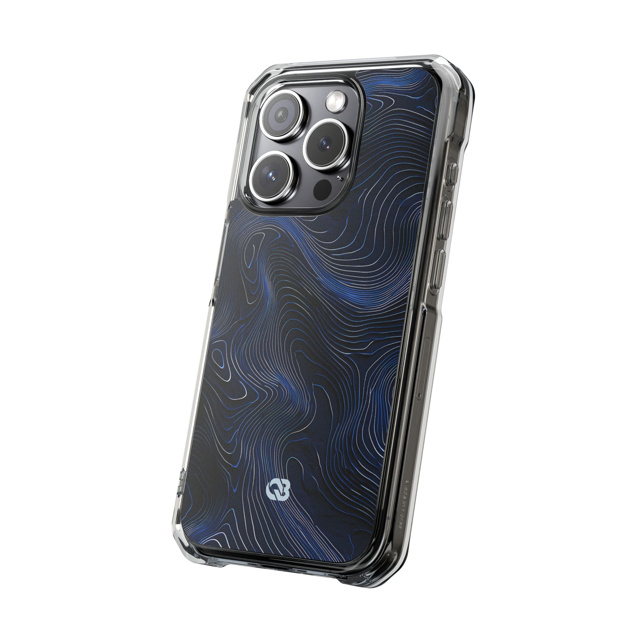 Blue Impact MagSafe Phone Case for iPhone - Cobalt Contour Ridge