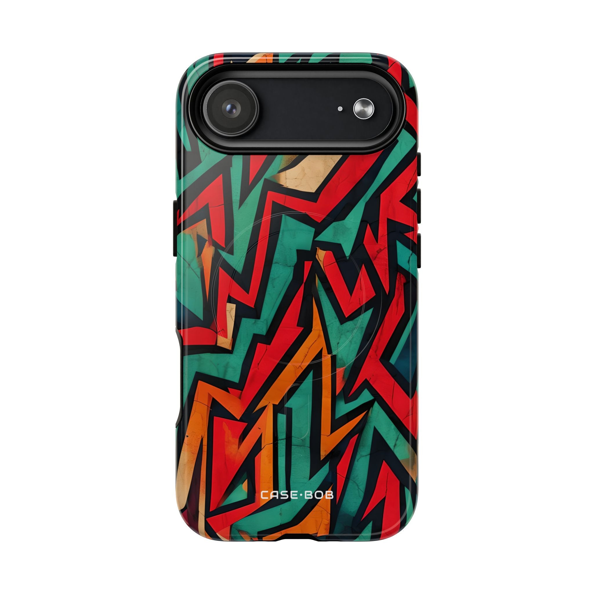 Crimson Zigzag iPhone 17 Air Case - Tough+ - CASE•BOB