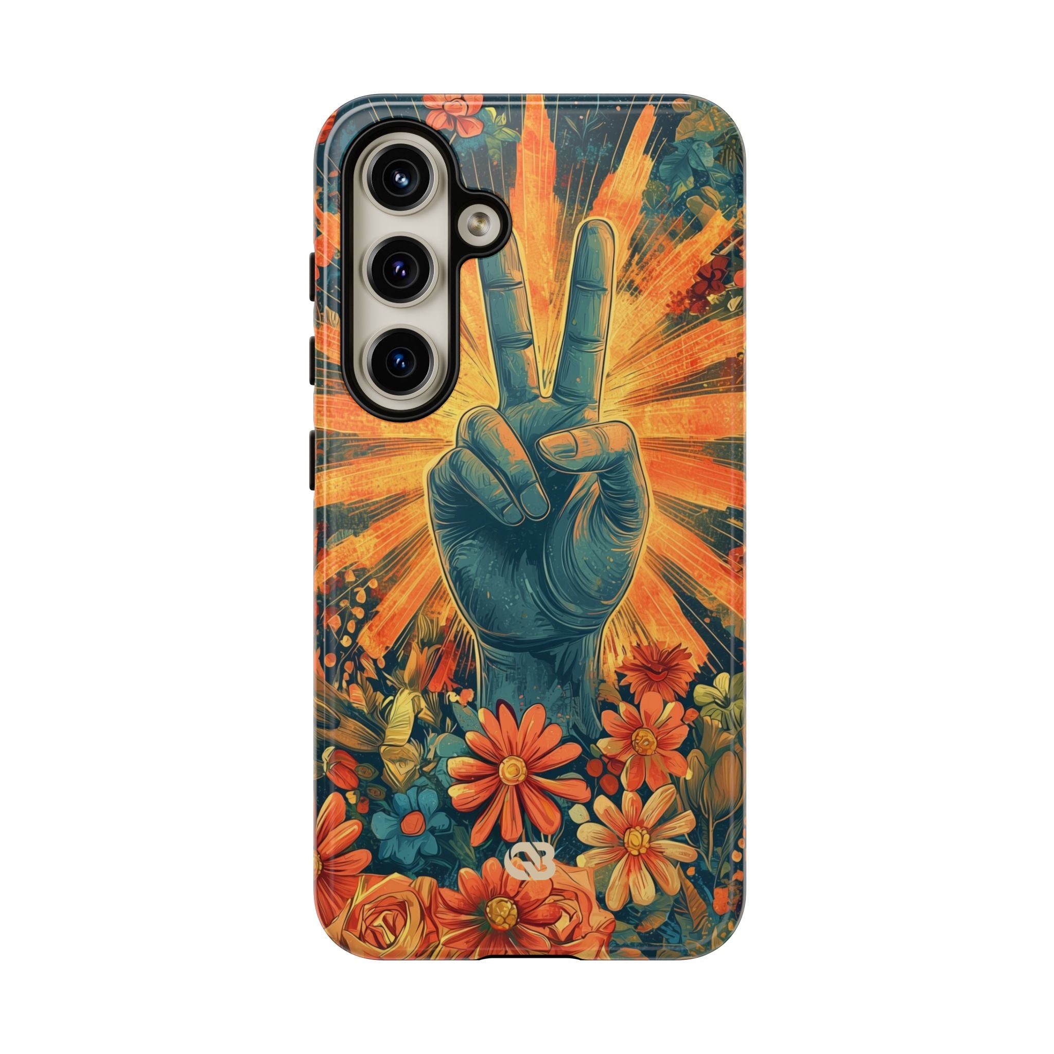 Fleur de paix radieuse · Coque de téléphone Tough pour Samsung